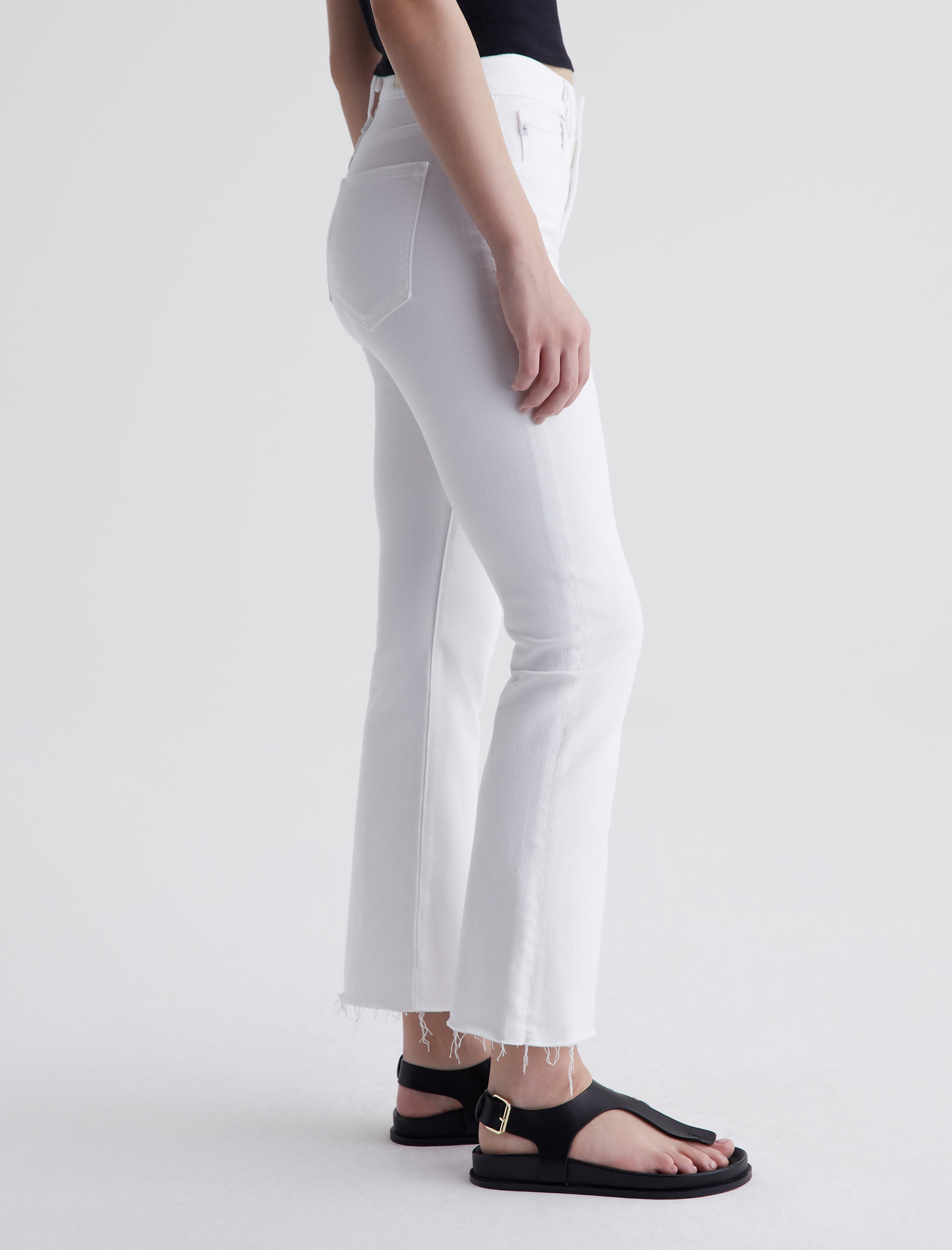 Ag white cropped fashion jeans