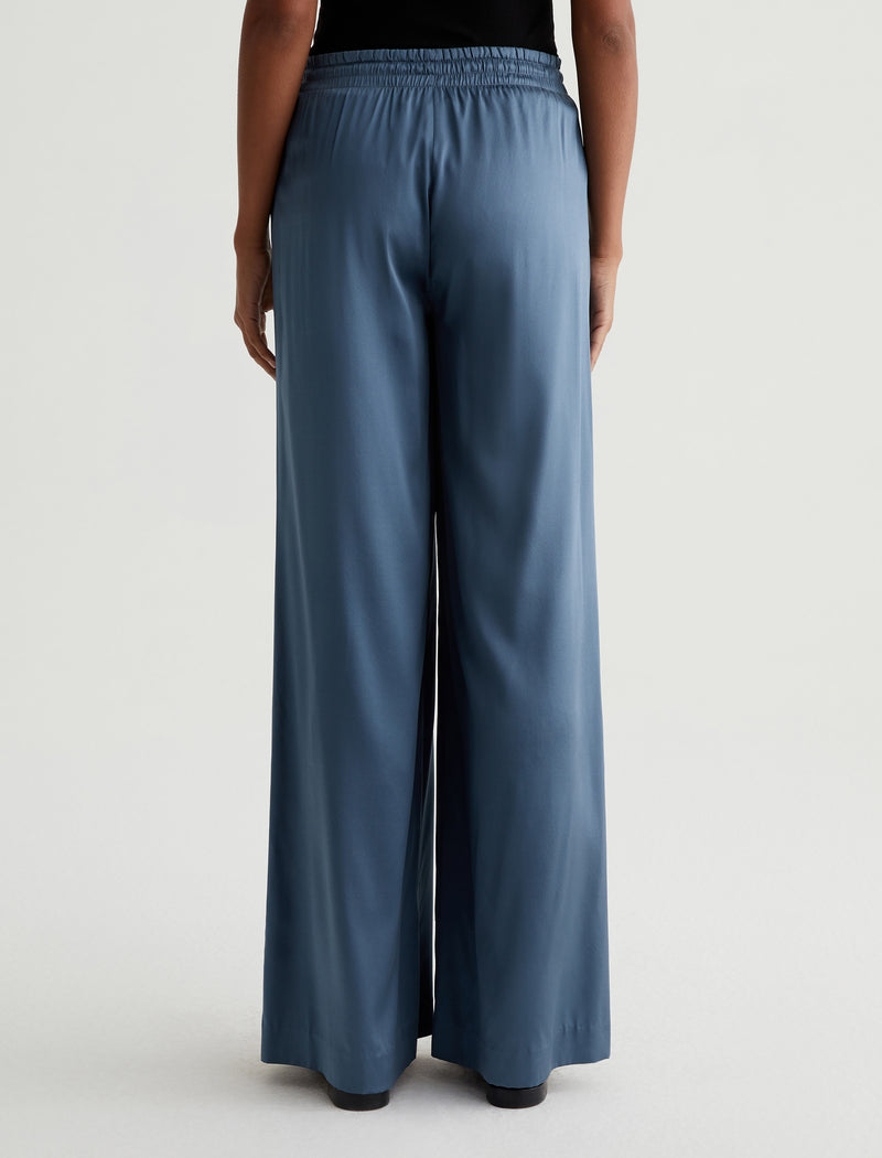 Silk Georgette High-Waisted Wide Leg Pants