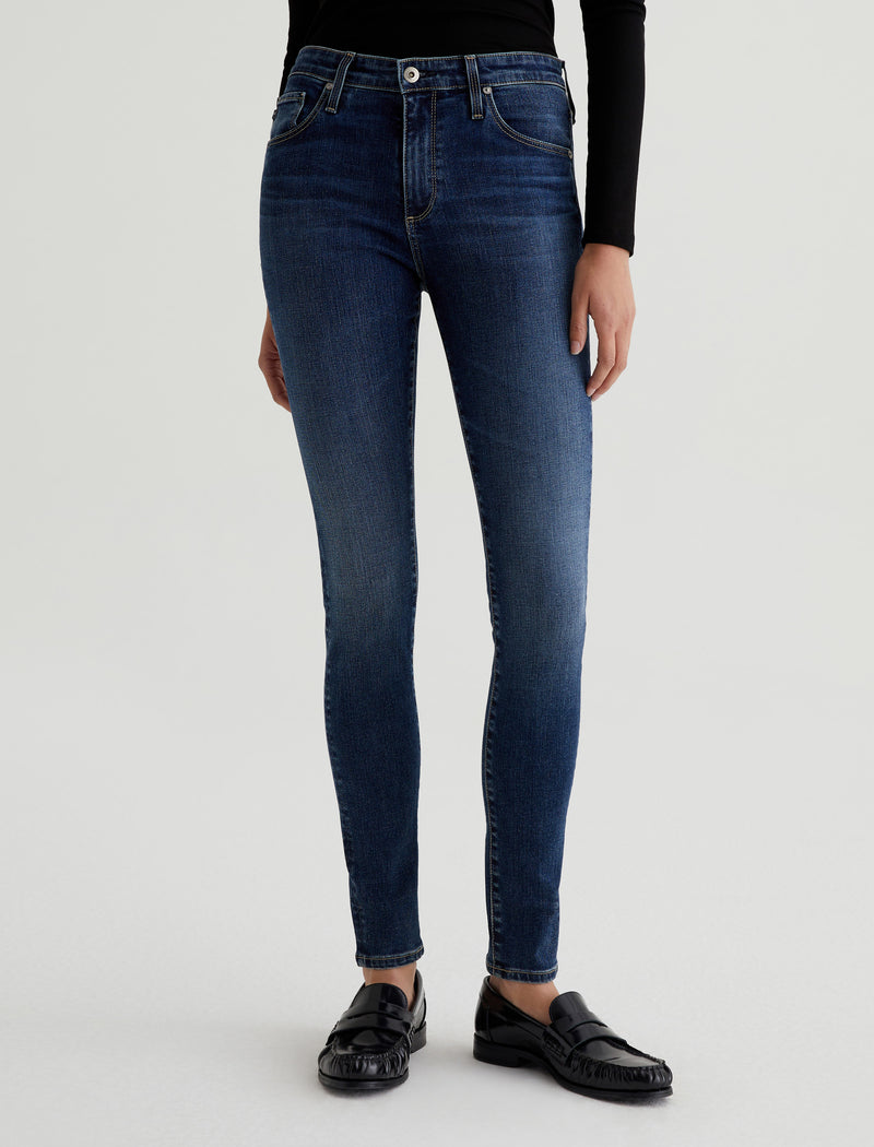 Buy Own. Mid Blue Ultra High Rise Skinny Jeans from Next Luxembourg