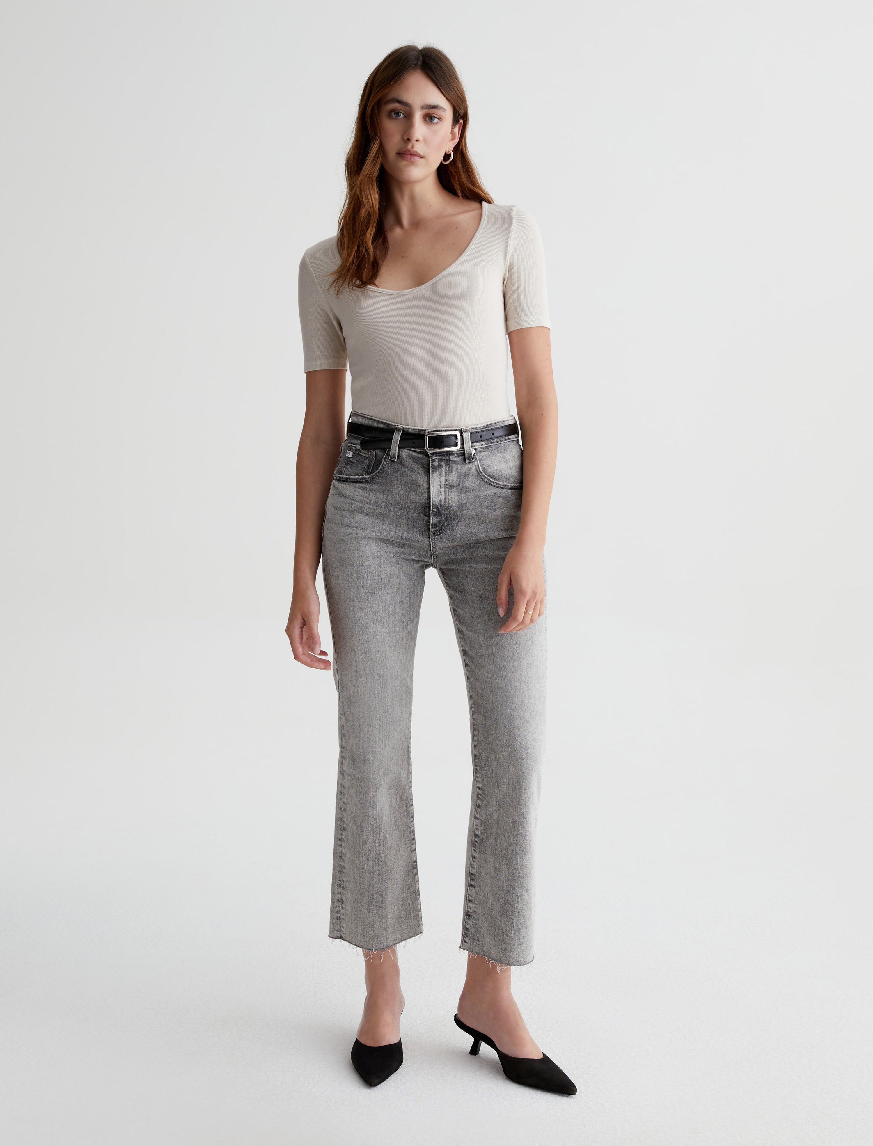 ランズエンド カジュアルパンツ ボトムス レディース Women´s Lands´ End Flex Mid Rise Pull On Crop  Pants Washed mulberry