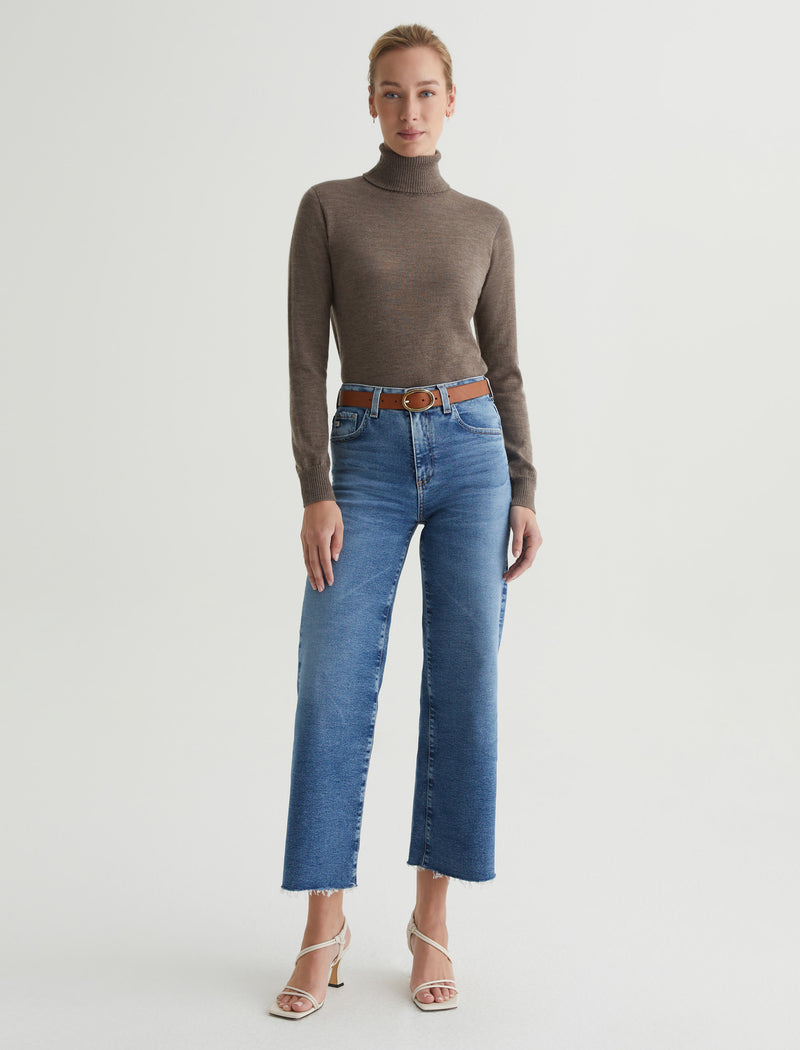 Womens Zuri Turtleneck Melange Taupe at AG Jeans Official Store