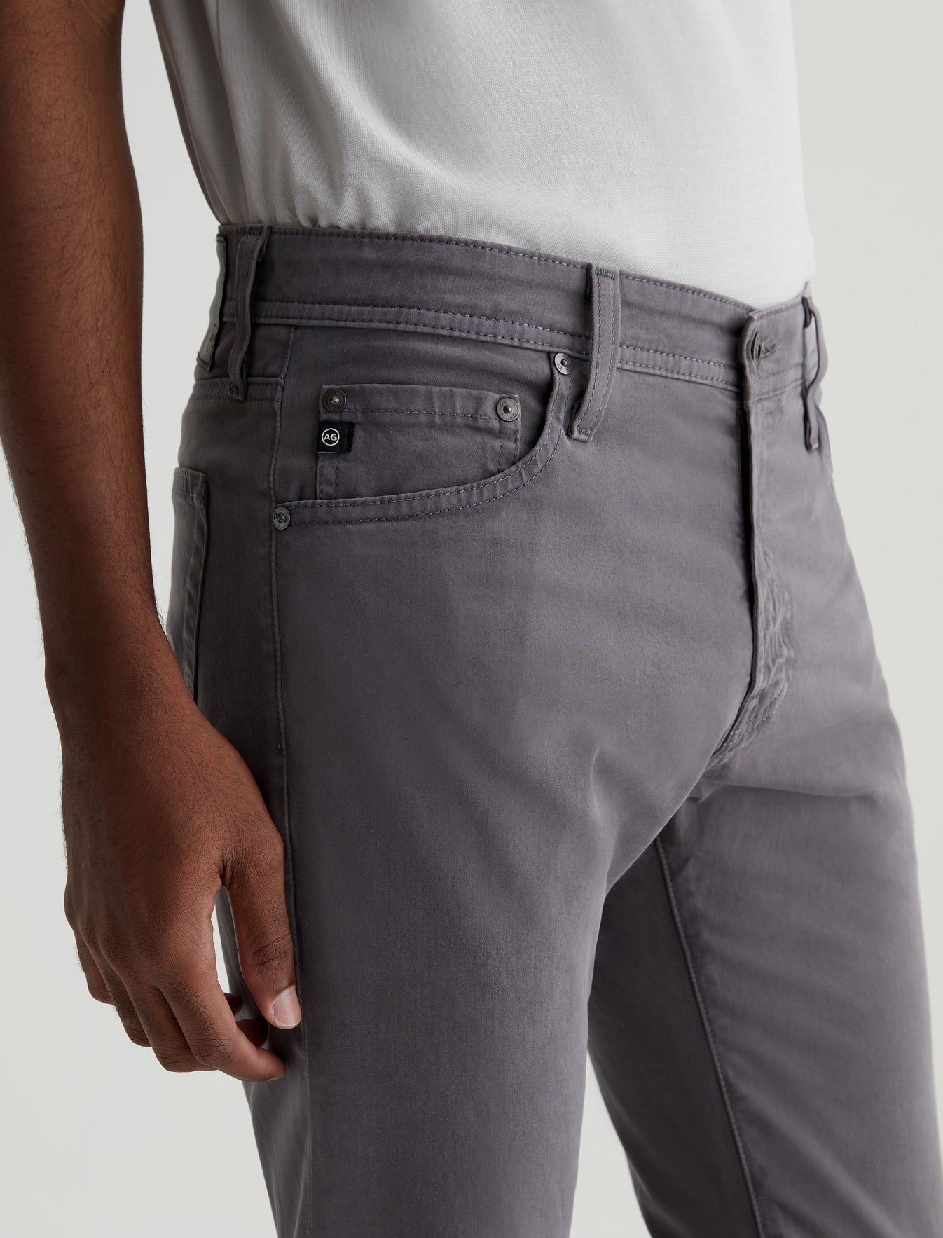 Dylan Folkestone Grey Slim Skinny Mens Bottoms Photo 3