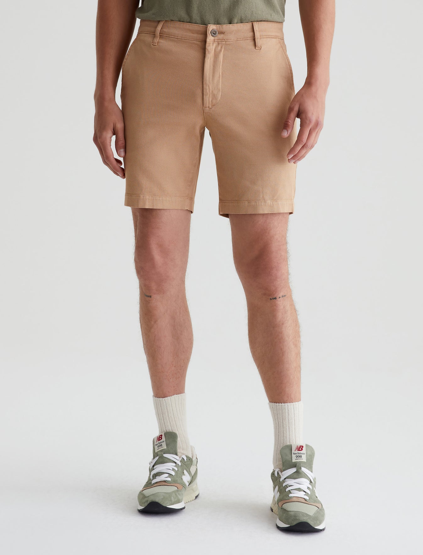 Wanderer Short Sulfur Sun Tan Slim Trouser Short Men Bottom Photo 2