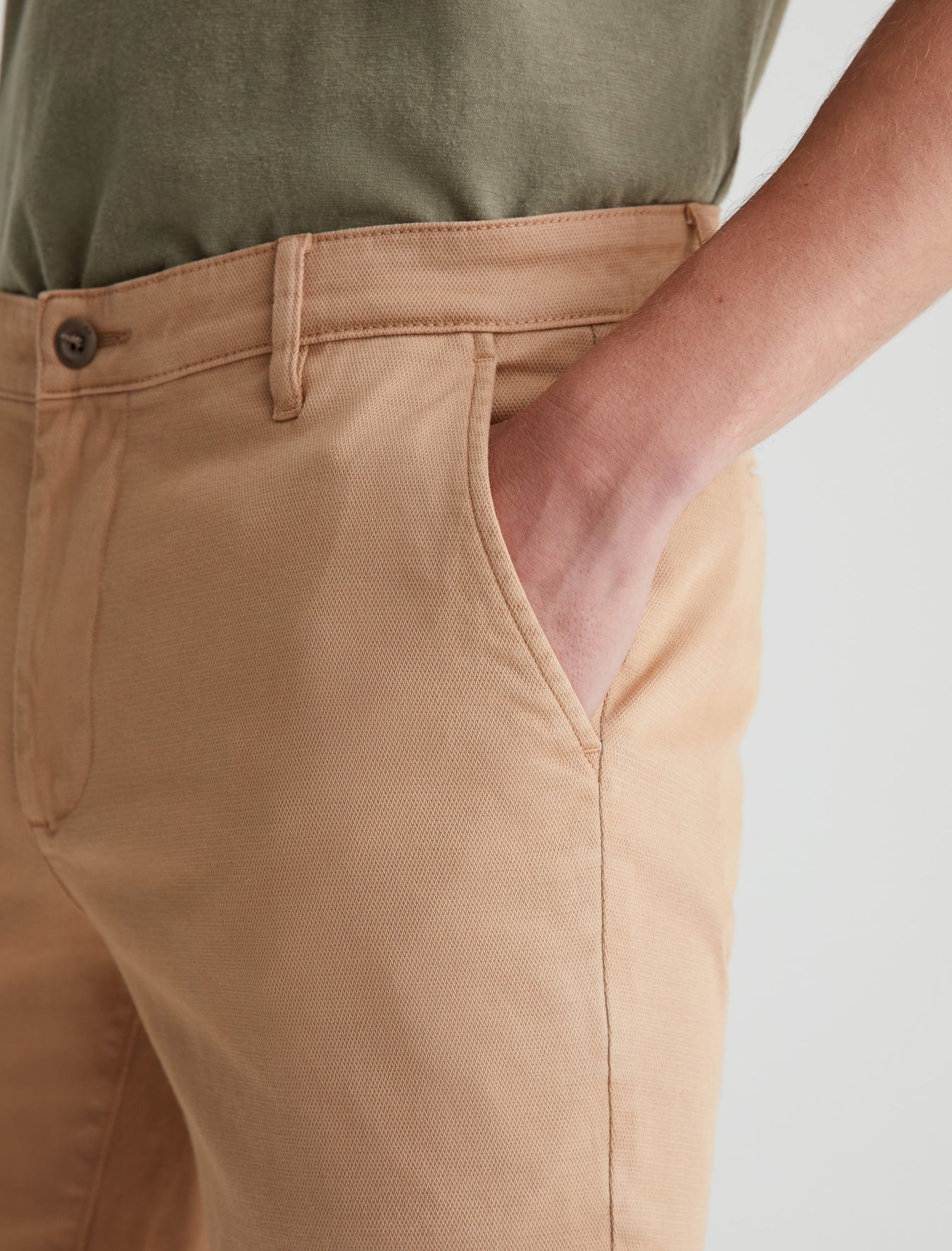 Wanderer Short Sulfur Sun Tan Slim Trouser Short Men Bottom Photo 3