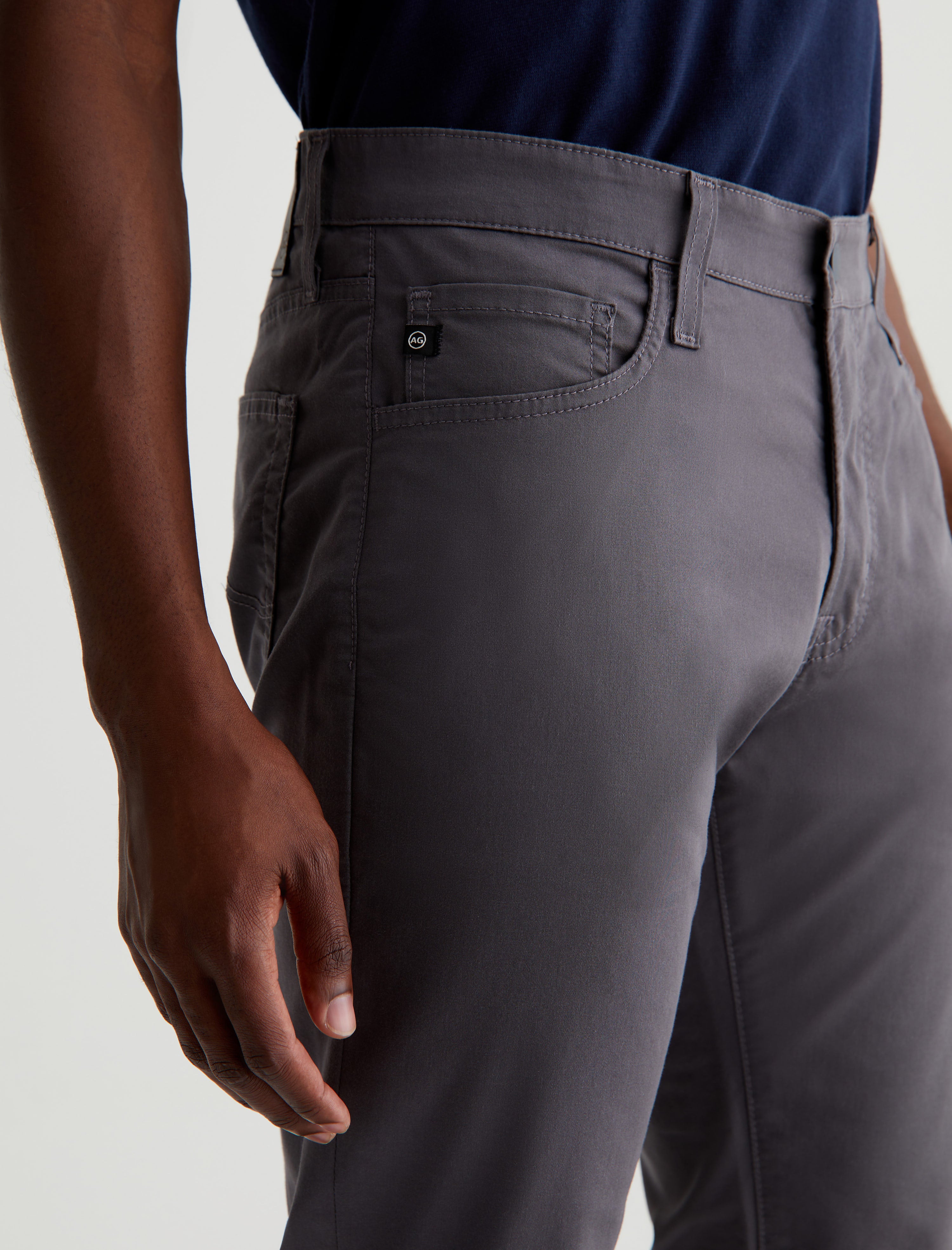 Tellis - Performance Folkestone Grey Airluxe™ Modern Slim Men Bottom  Photo 3