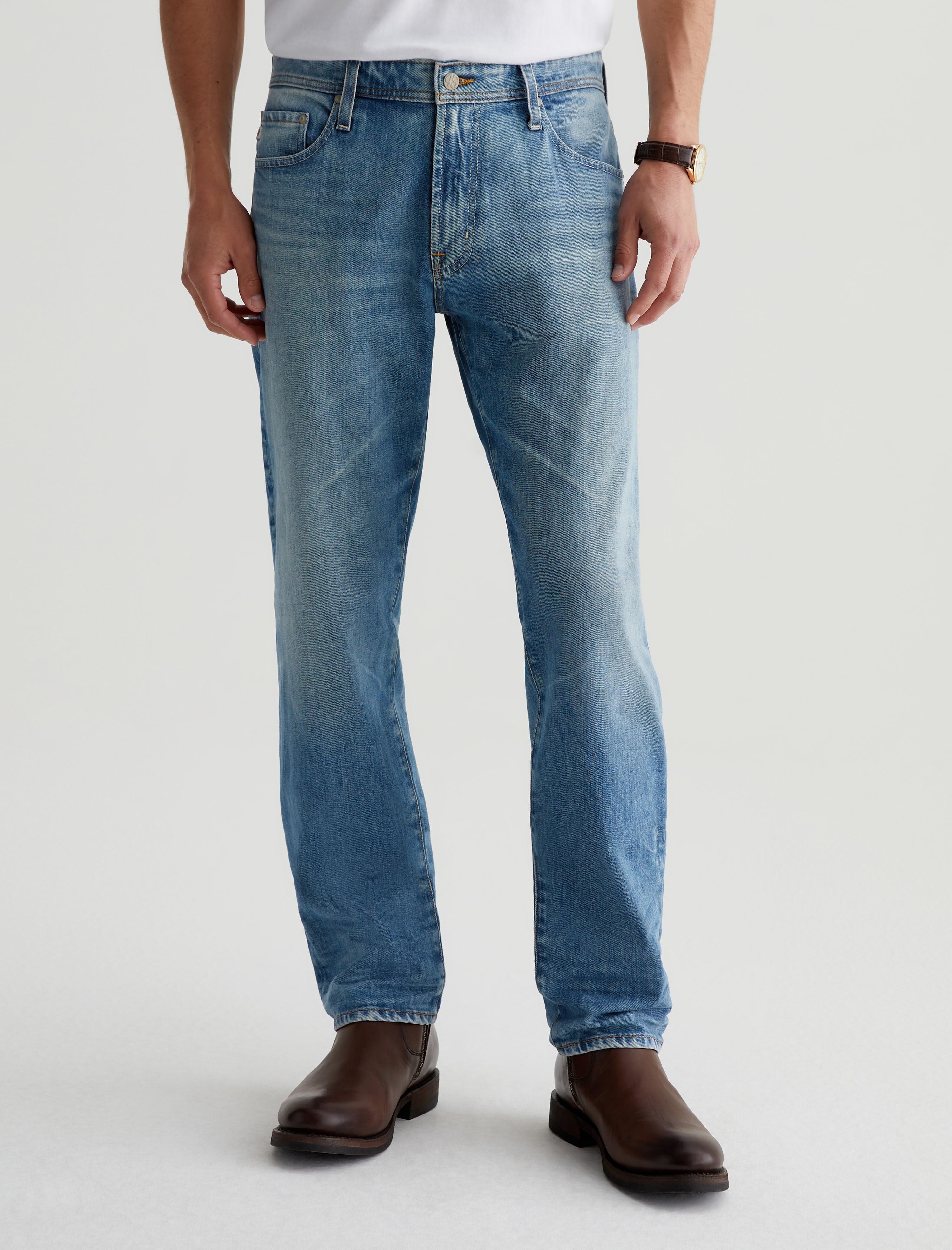 Tellis 20 Years Terrazzo AG-ed™ Modern Slim Denim Men Bottom Photo 2