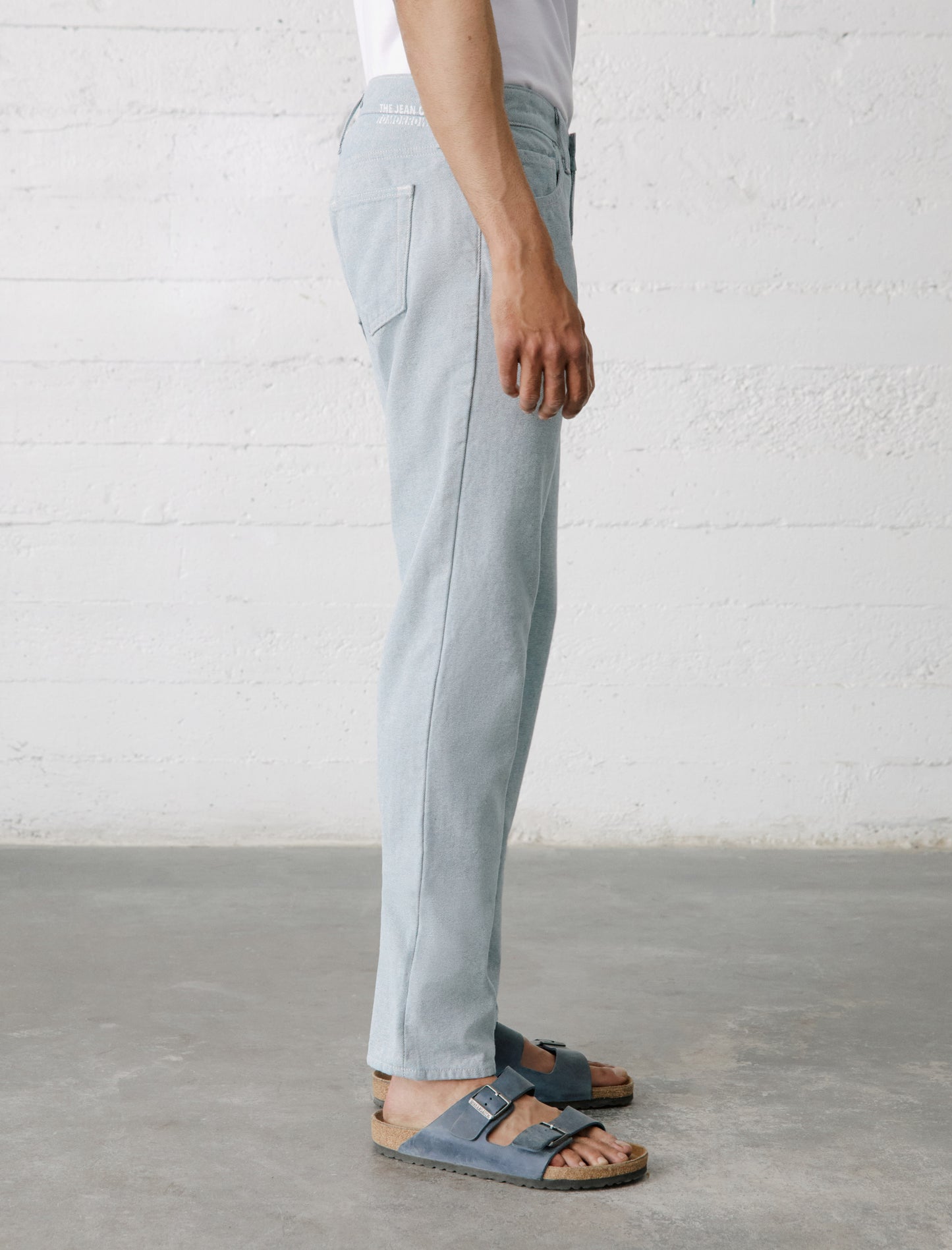 Men's Tailored Cigarette Trousers in Indigo