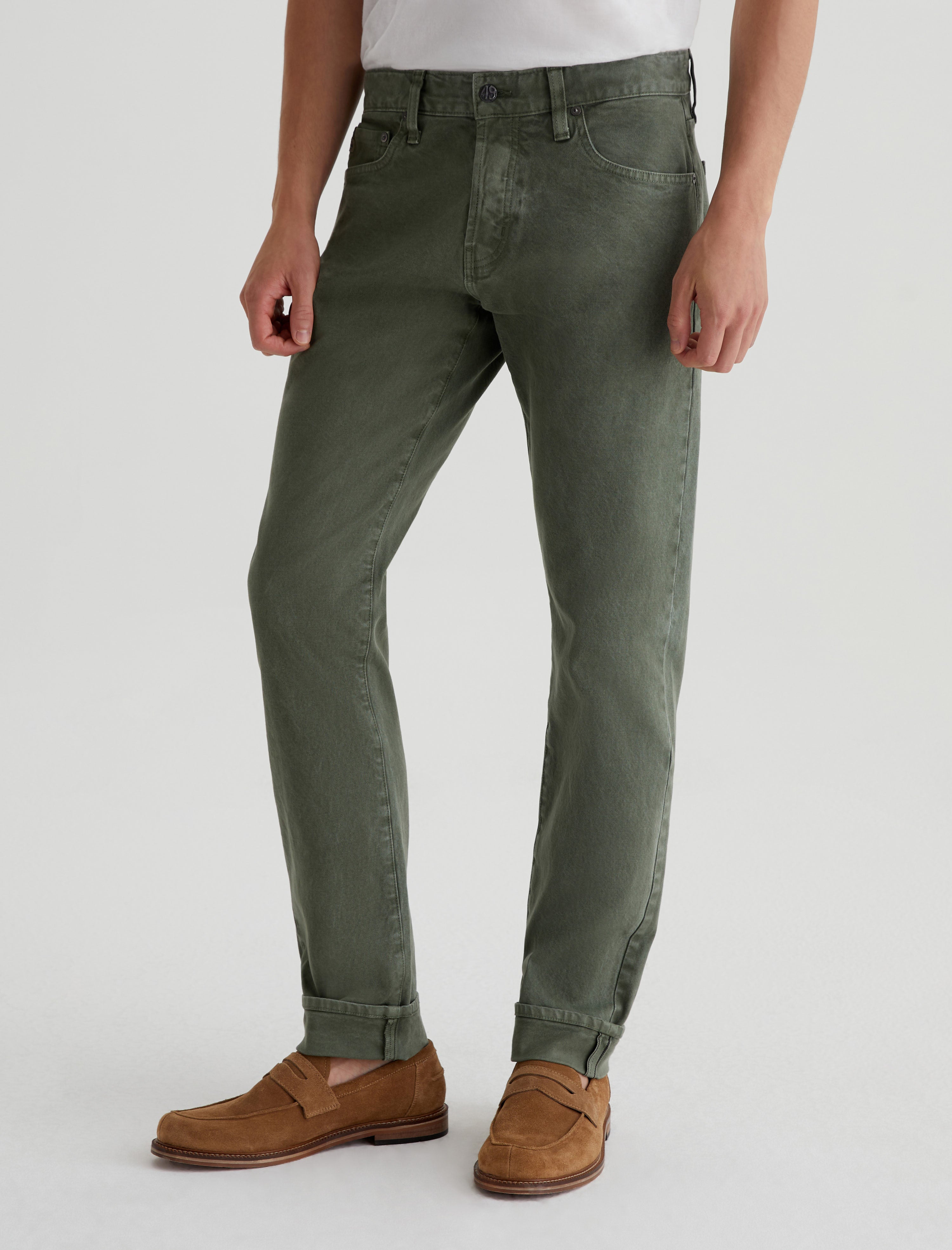 Tellis Selvage Sulfur Seaside Sage Modern Slim Men Bottom Photo 4