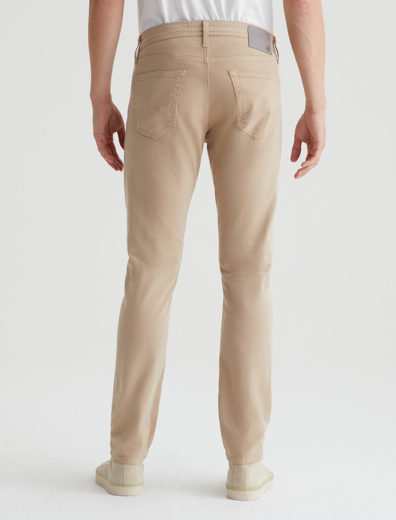 Tellis Sud Sun Tan Sueded Modern Slim Men Bottom Photo 6