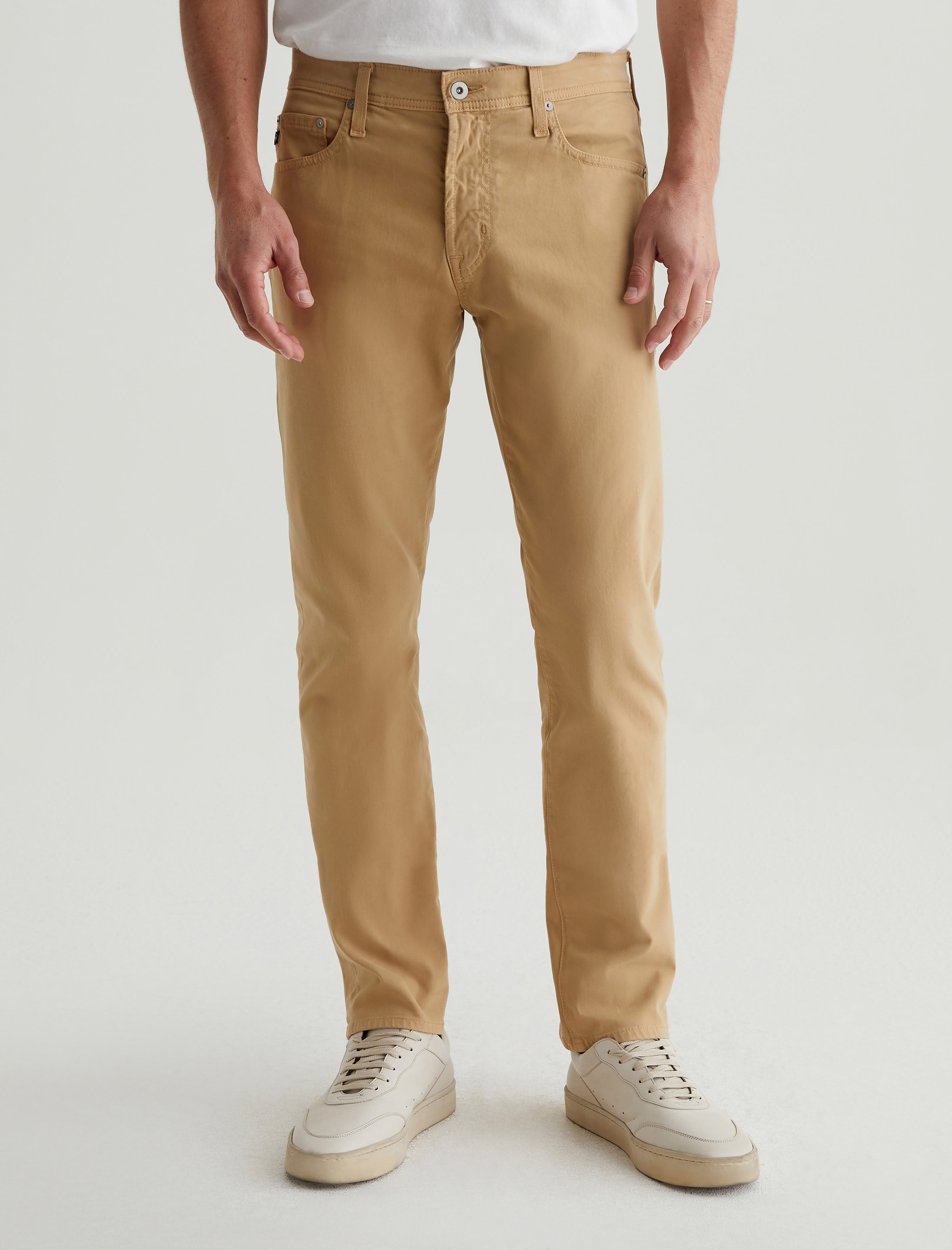 Tellis SUD Tawny Beige Sueded Modern Slim Men Bottom Photo 2