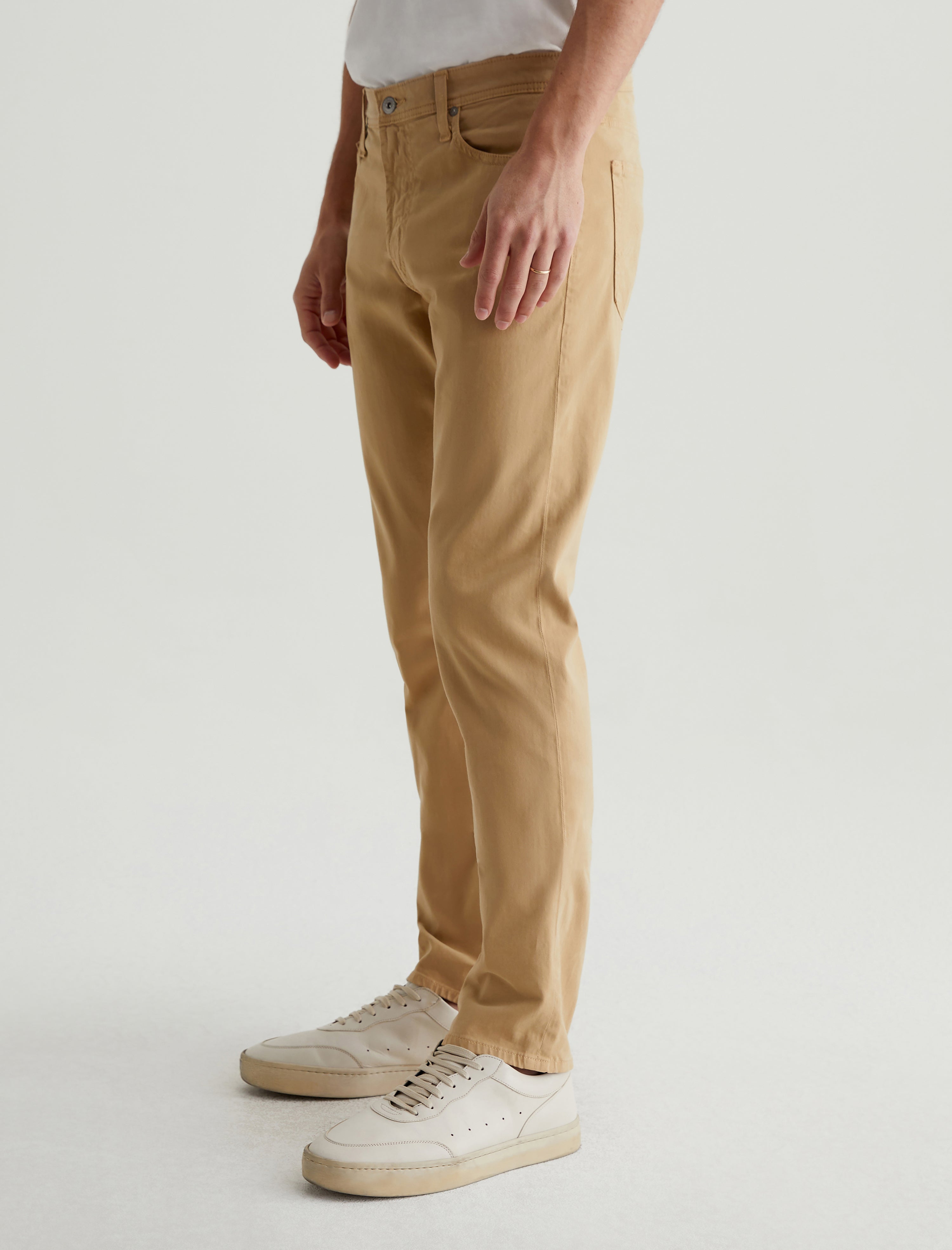 Tellis SUD Tawny Beige Sueded Modern Slim Men Bottom Photo 5