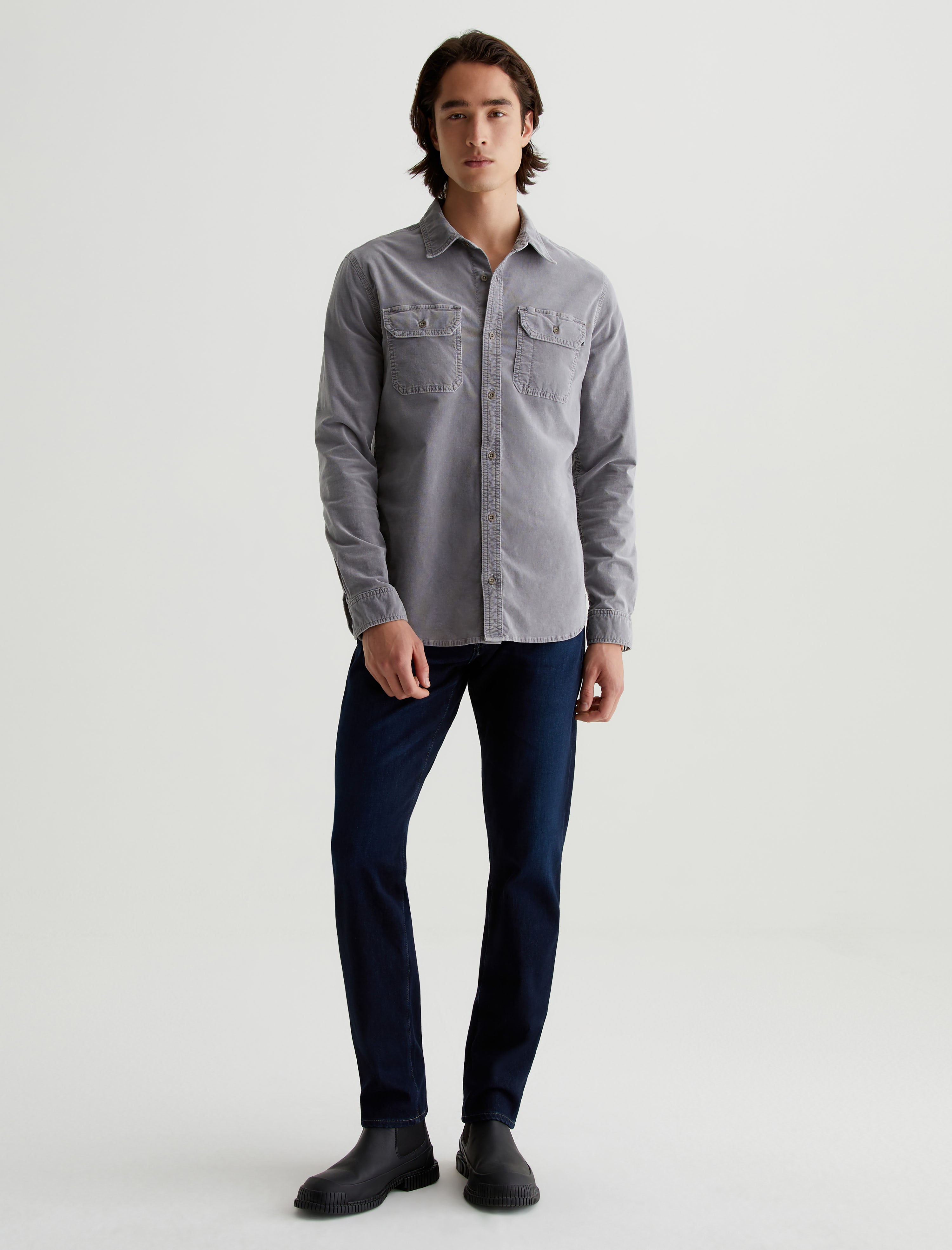 Tellis Fountains Modern Slim Thermolite Denim Men Bottom Photo 1