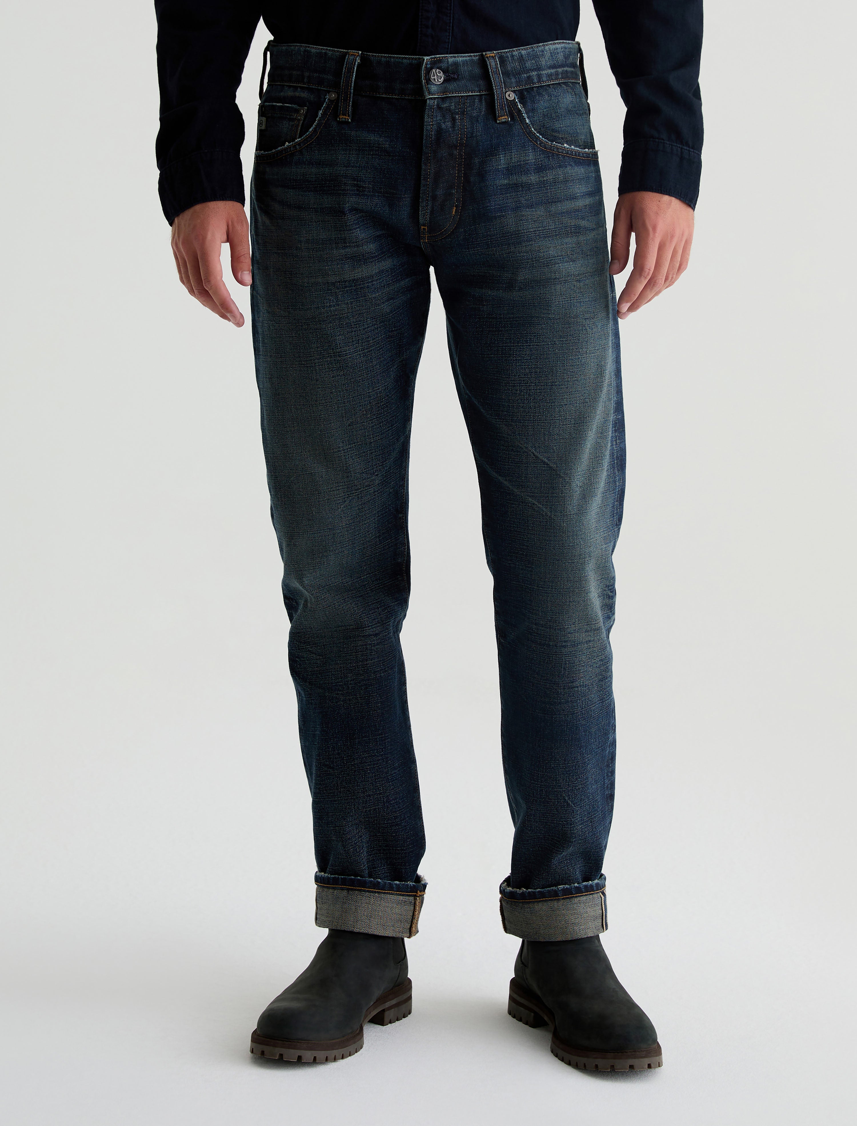 Tellis Selvage 5 Years Getaway AG-ed™ Modern Slim Denim Men Bottom Photo 2