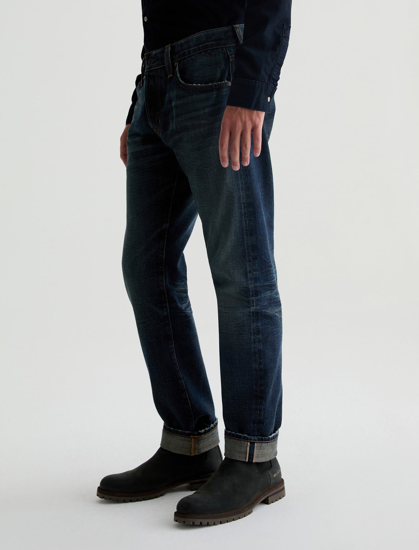 Tellis Selvage 5 Years Getaway AG-ed™ Modern Slim Denim Men Bottom Photo 4