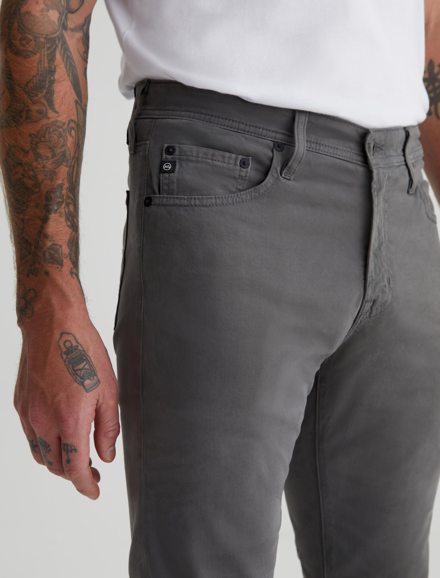 AT.P.CO COTTON CIGARETTE TROUSERS Man Anthracite