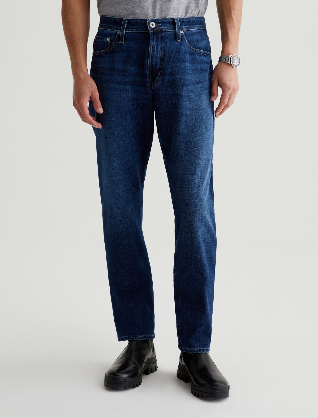 Everett Zone Slim Straight Thermolite Denim Men Bottom Photo 2