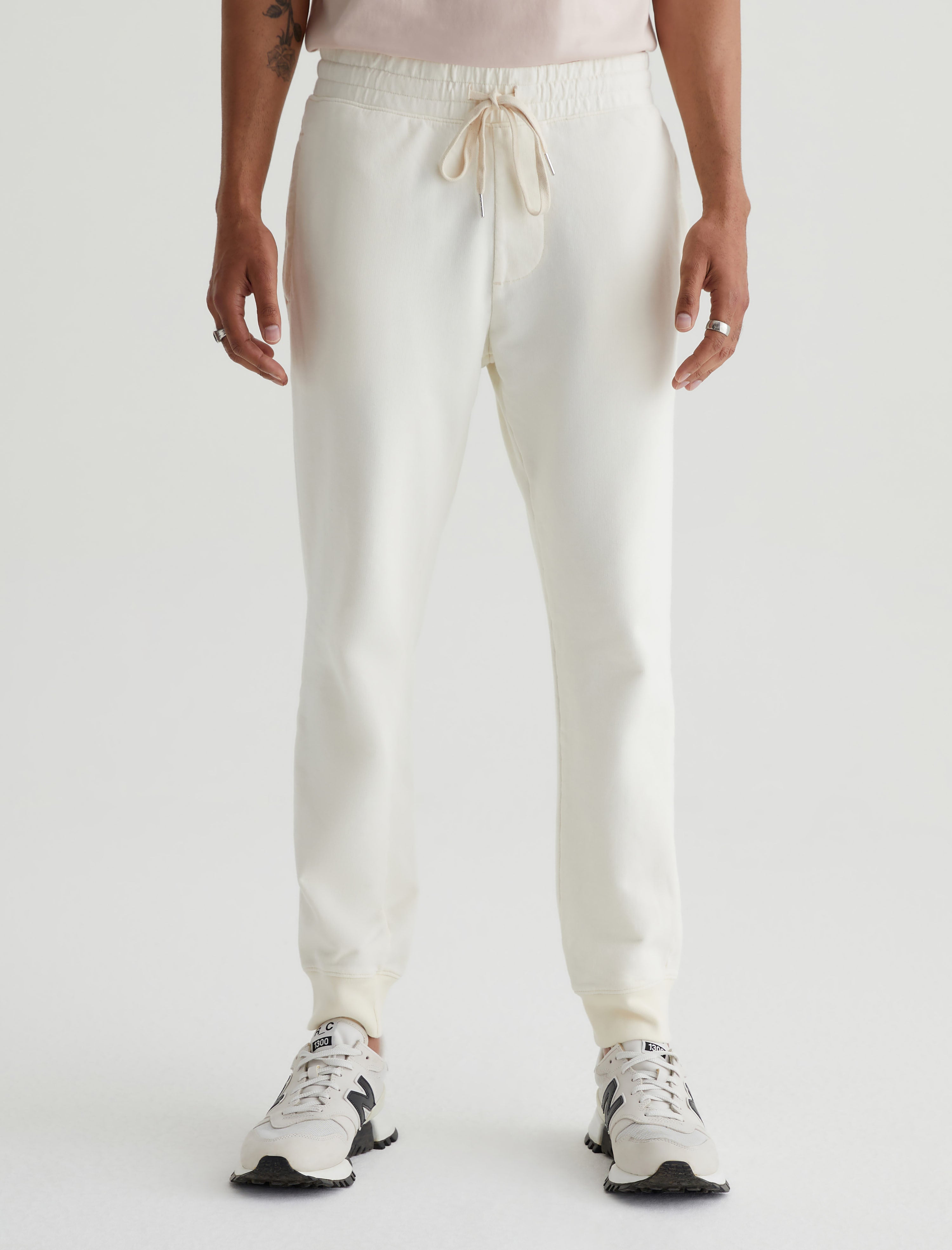 Mens Kenji Sweatpant Ivory Dust at AG Jeans Official Store