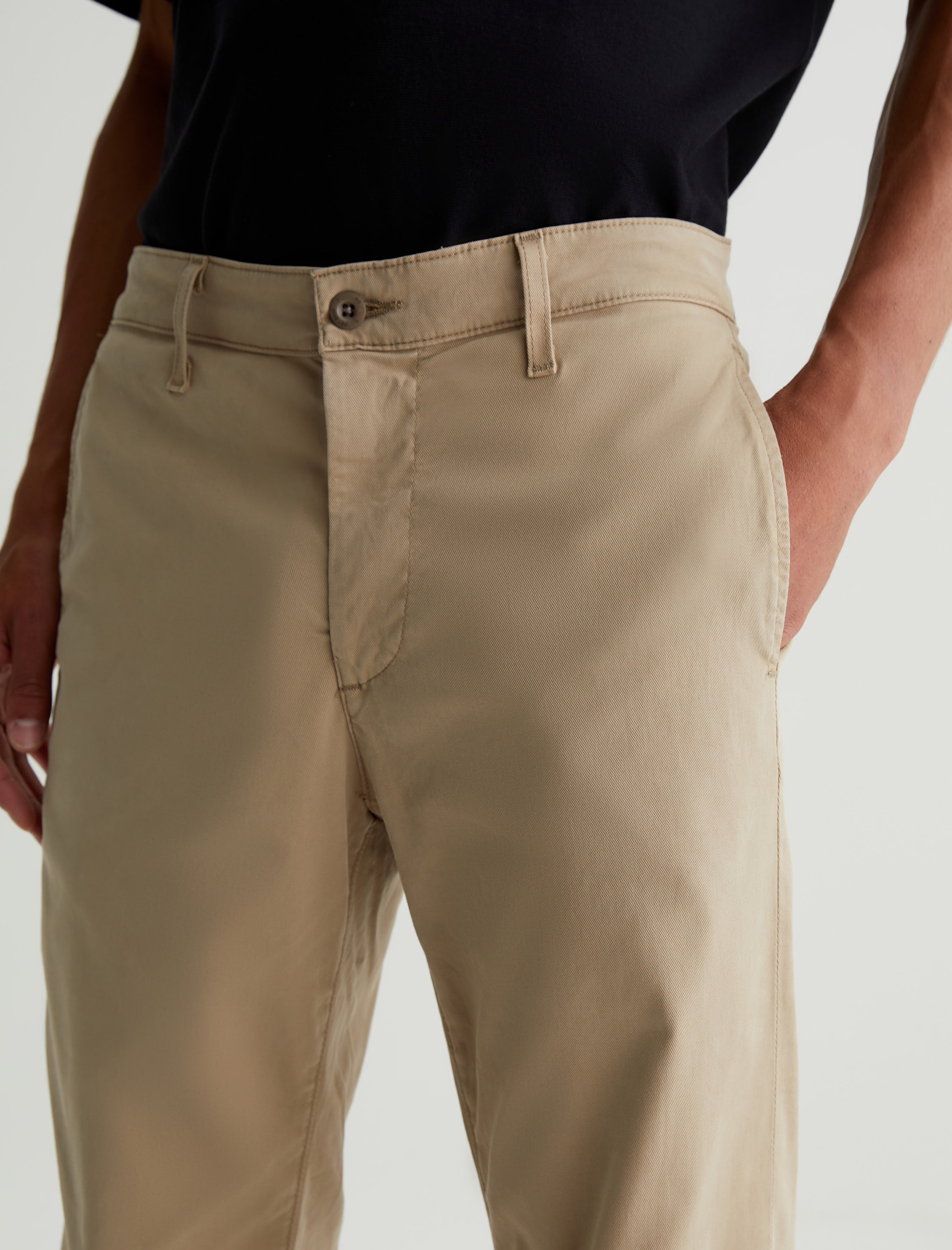 Kullen Light Truffle Slim Trouser Men Bottom Photo 3