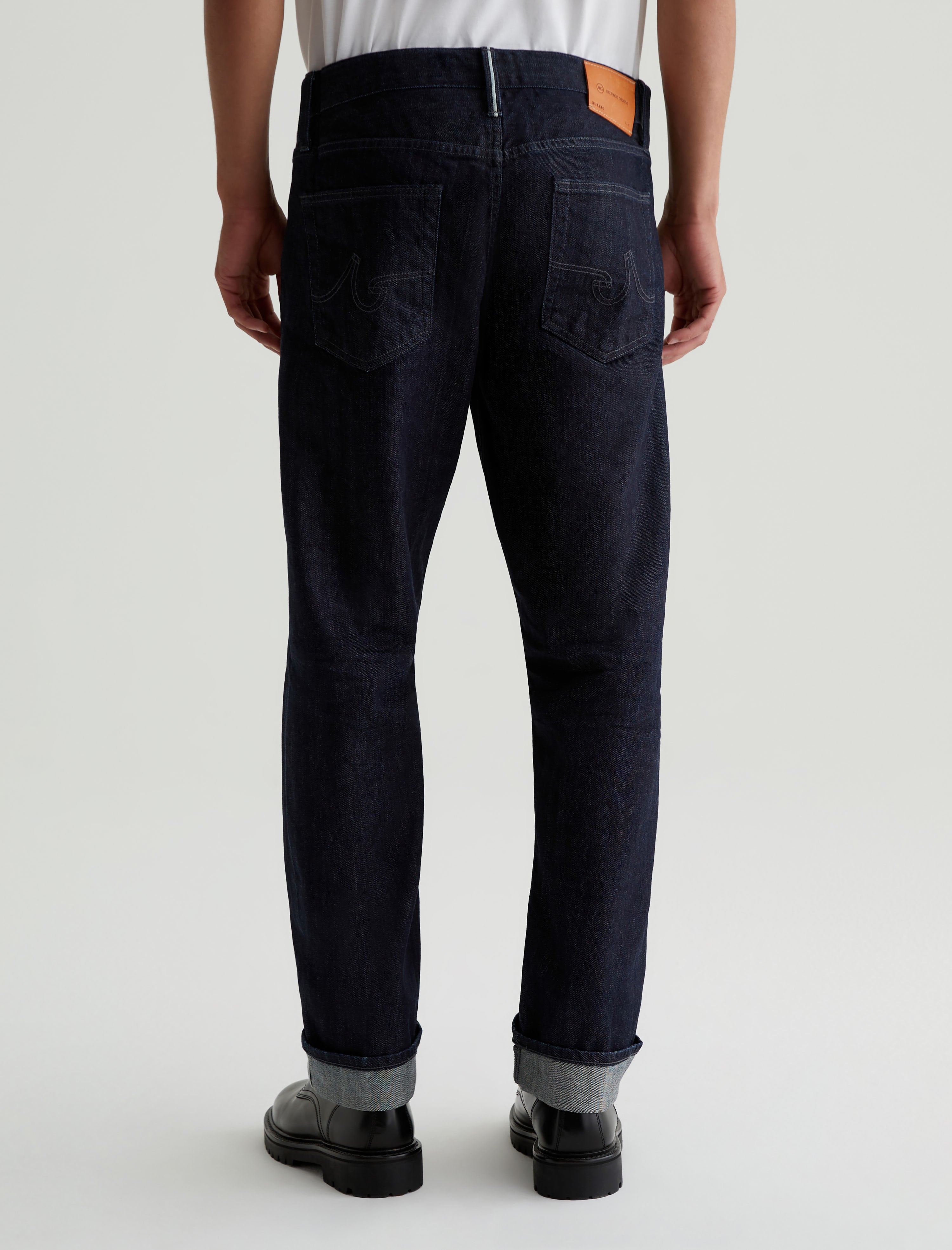 Kace 28 Selvege 1 Year Post AG-ed™ Modern Straight Leg Denim Men Bottom Photo 7