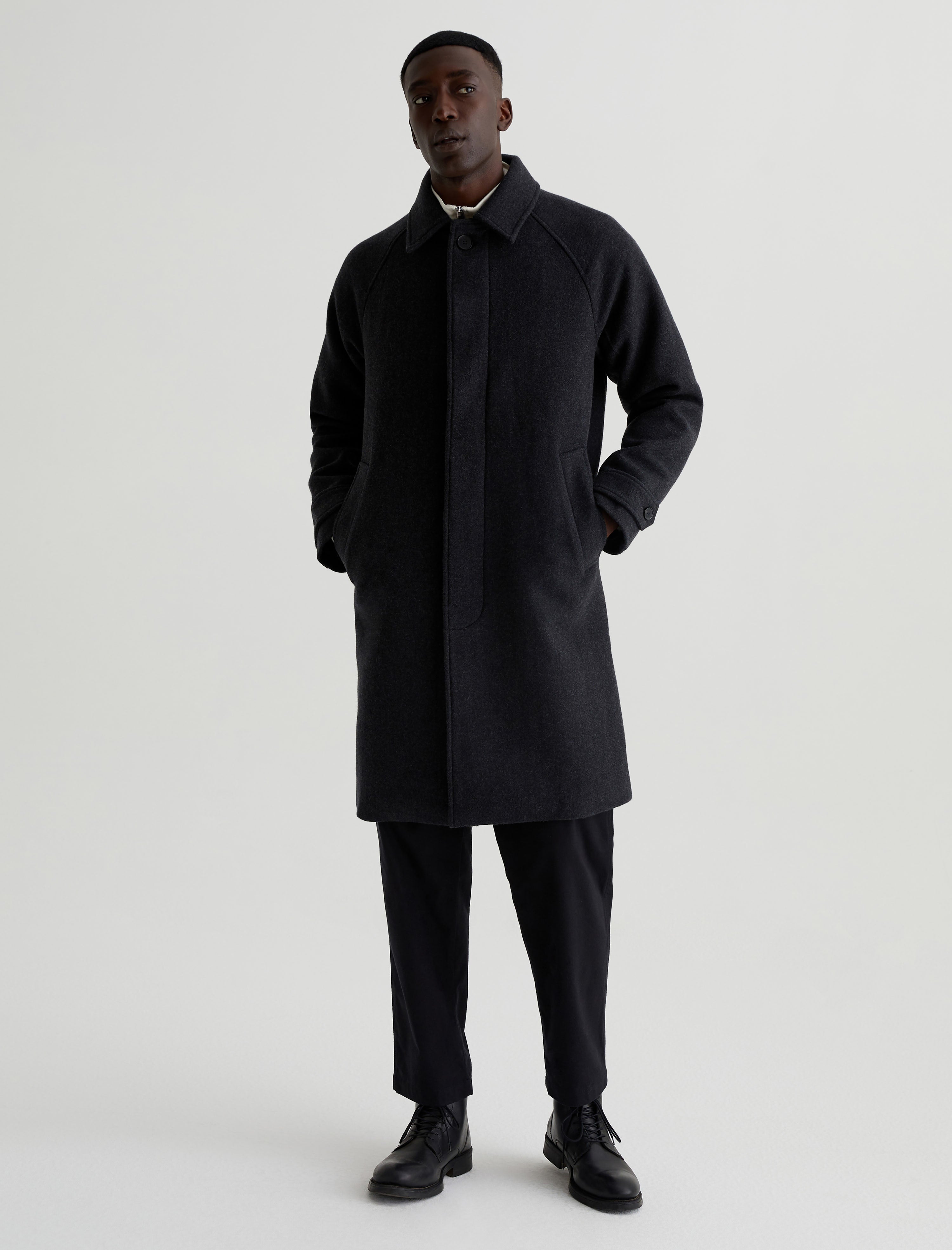 Mens Trystan Coat Heather Charcoal at AG Jeans Official Store