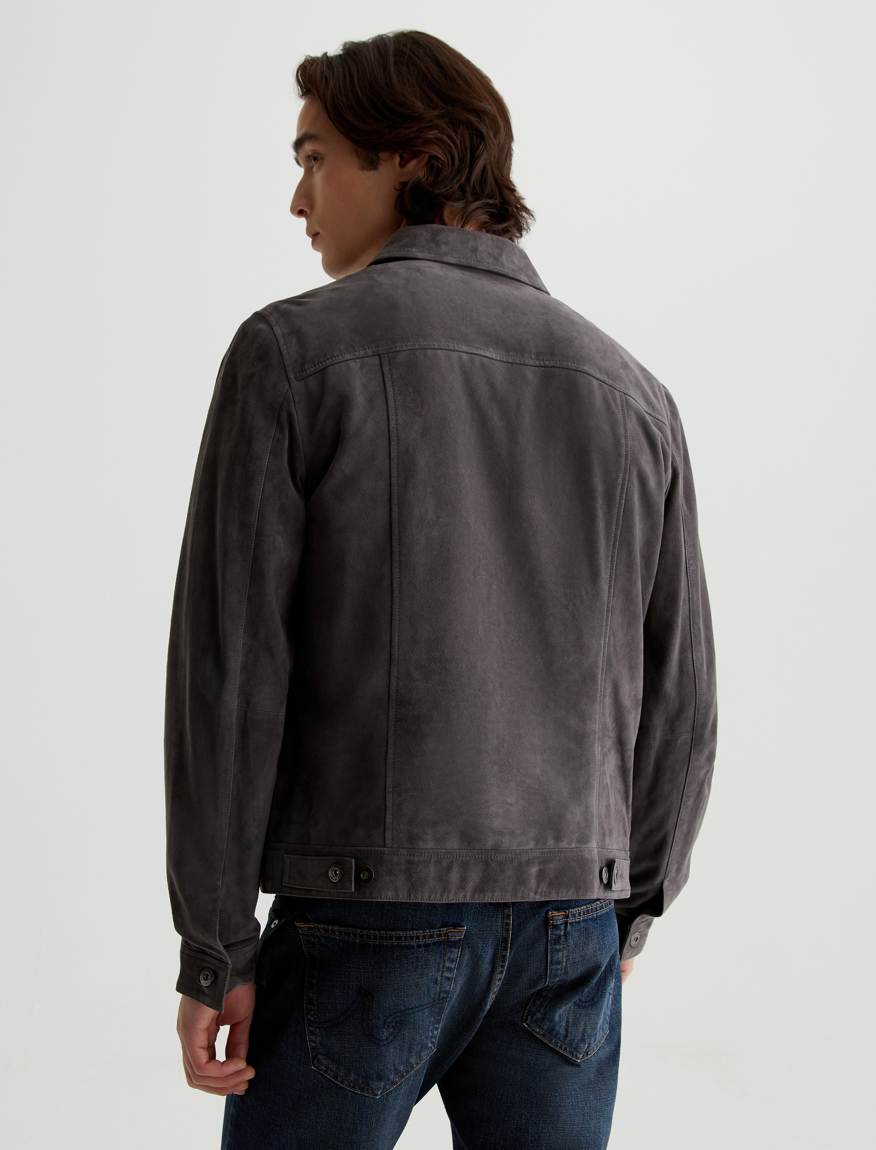 Dart Jacket Berlin Steel Suede Modern Trucker Men Top Photo 7