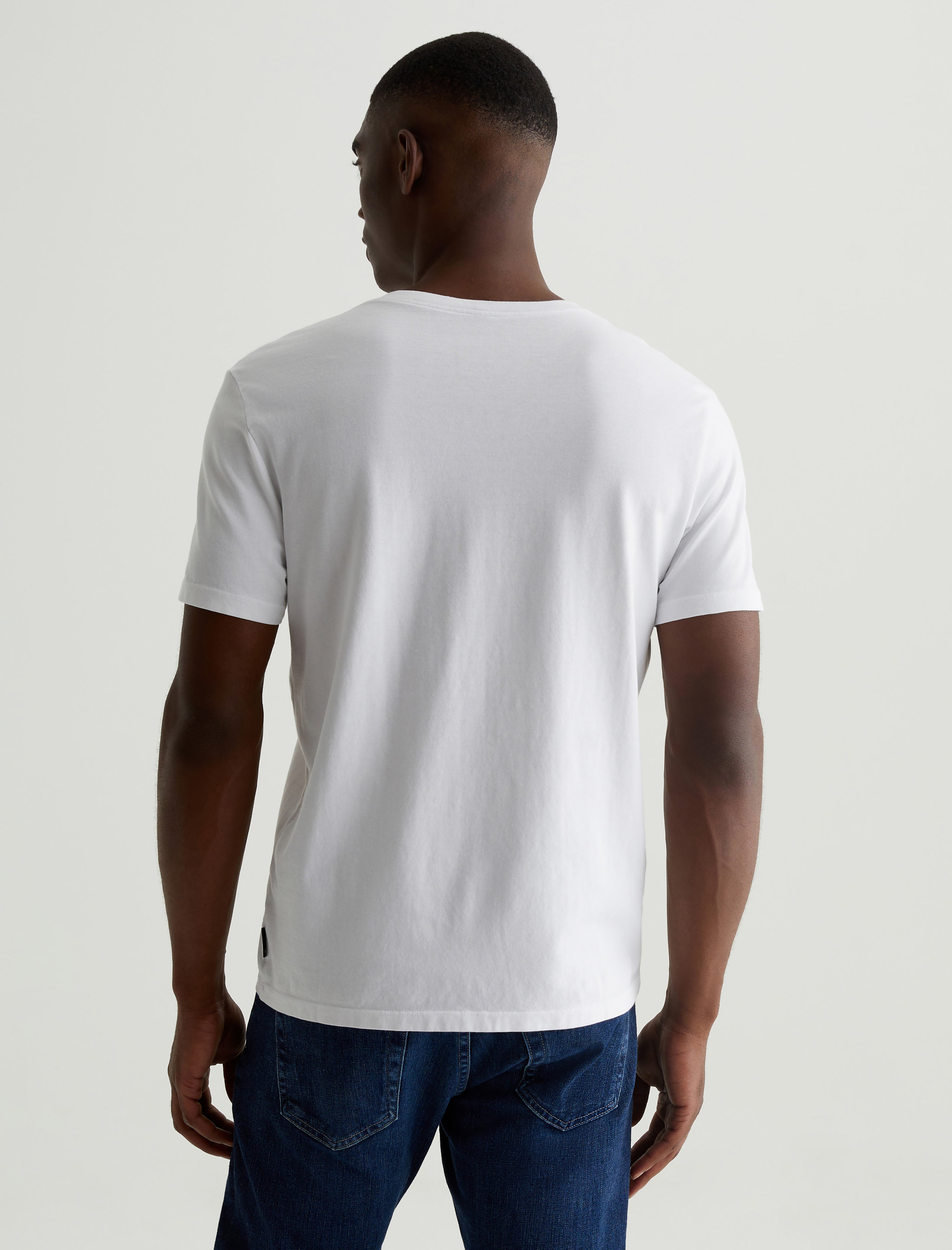 Bryce Vee True White Classic Vee Neck T-Shirt Men Top Photo 7