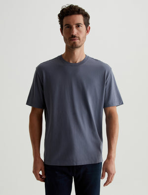 Wesley Crew Slate Sky Relaxed T-Shirt Men Top Photo 1