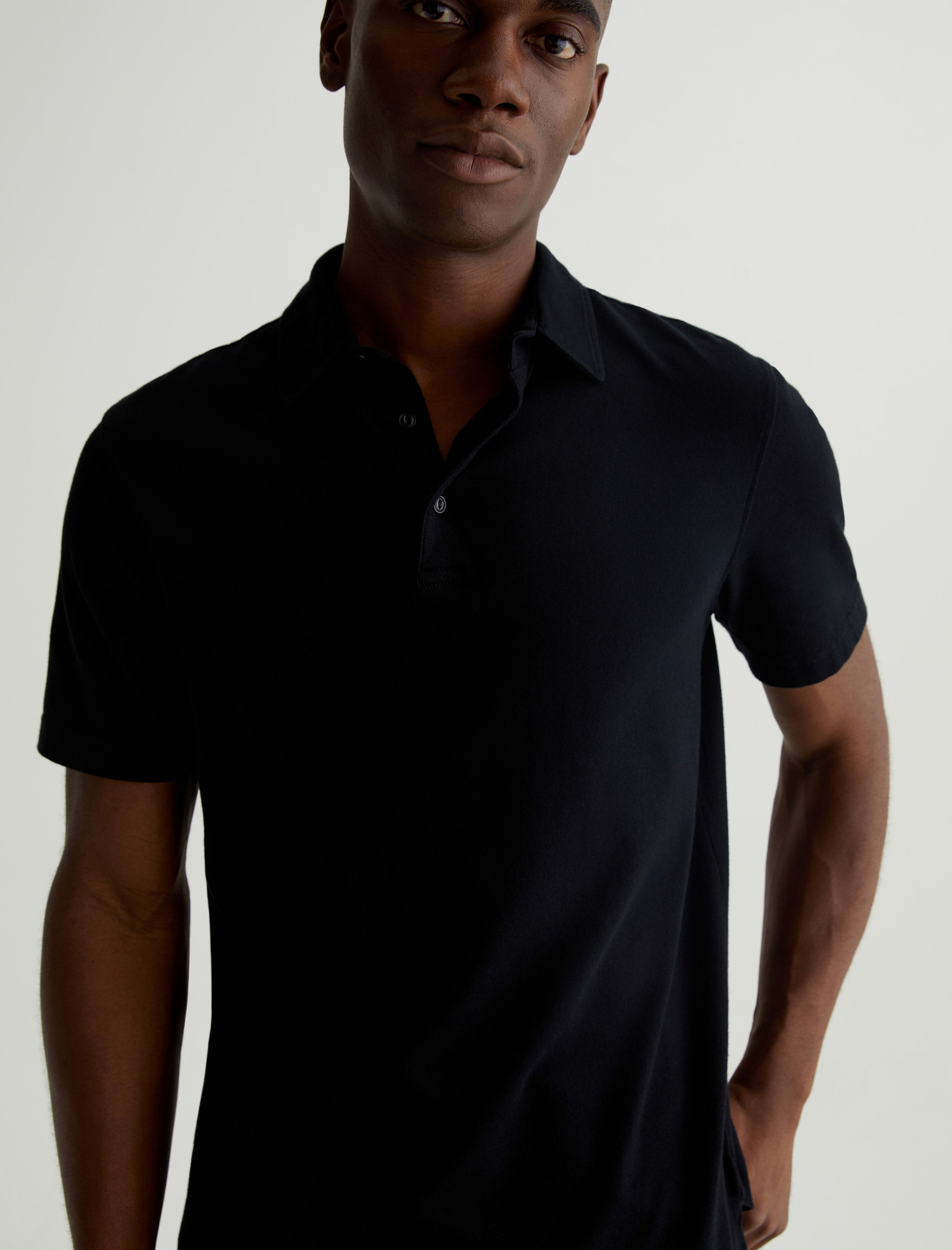 Bryce Polo True Black Classic Polo T-Shirt Men Top Photo 2