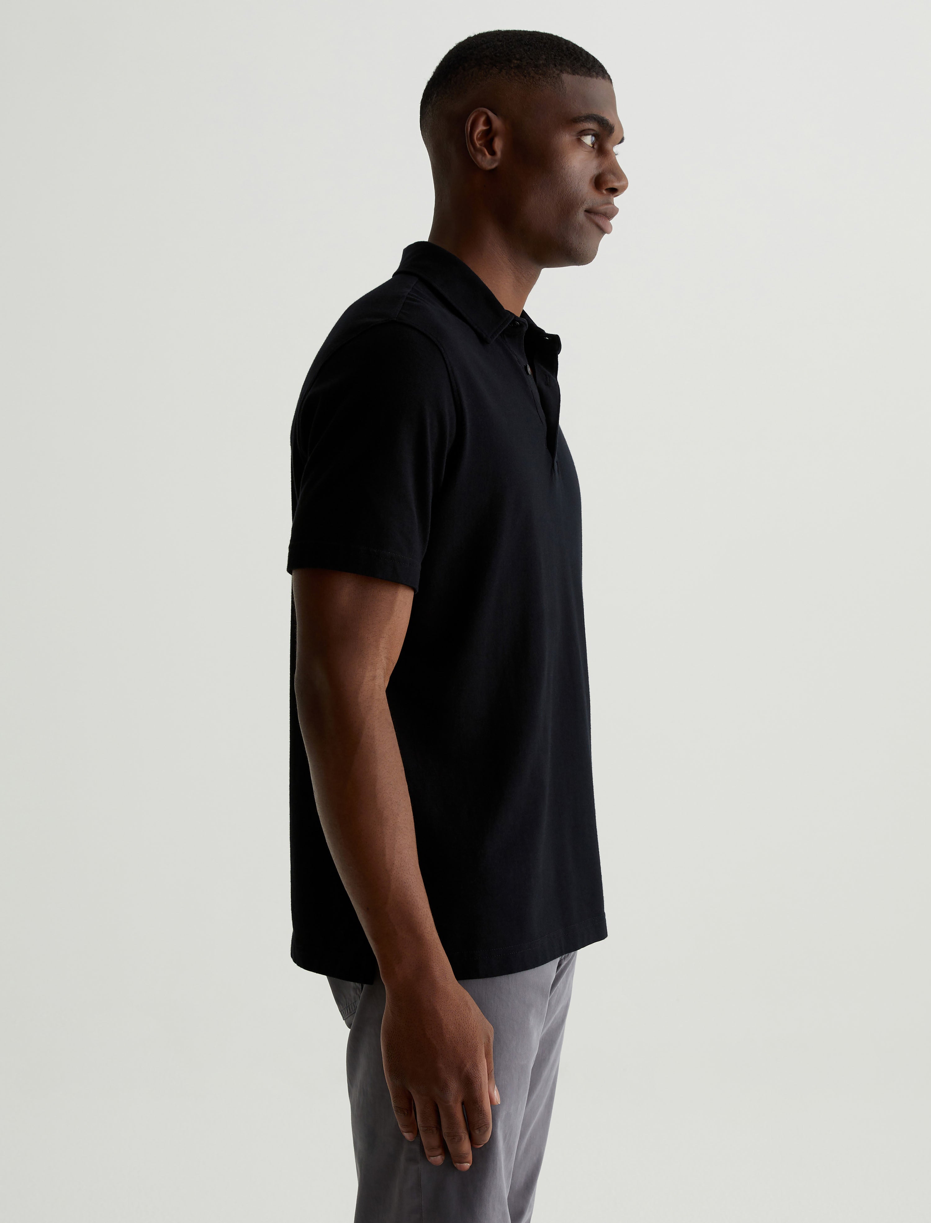 Bryce Polo True Black Classic Polo T-Shirt Men Top Photo 3