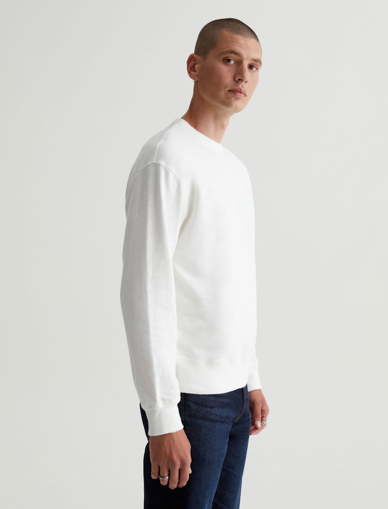 Arc Crew 5 Years True White Relaxed Crew Neck Men Top Photo 4