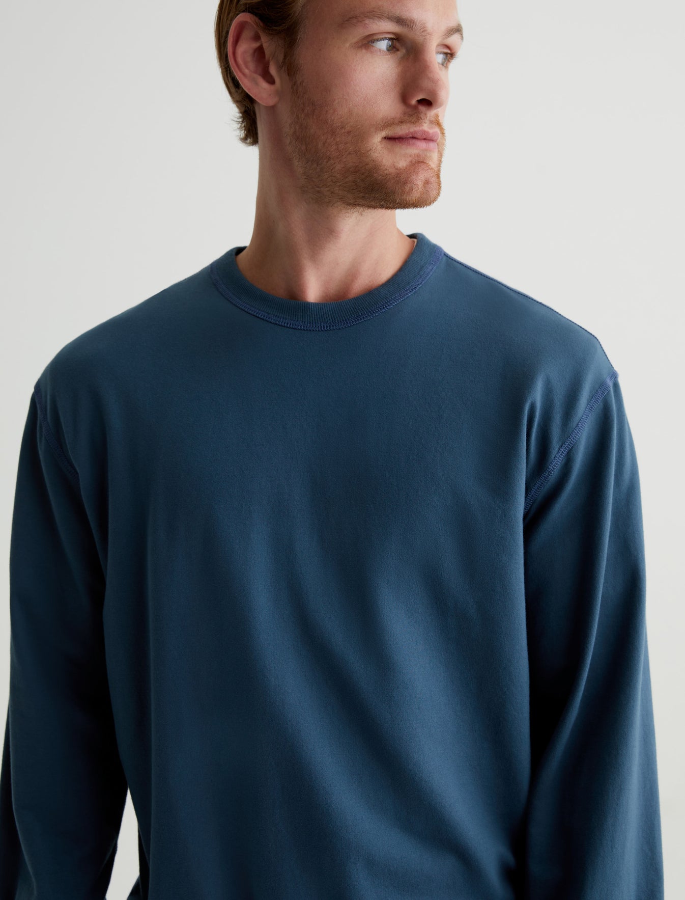 Arc Crew Cosmic Blue Relaxed Crew Neck Men Top Photo 3