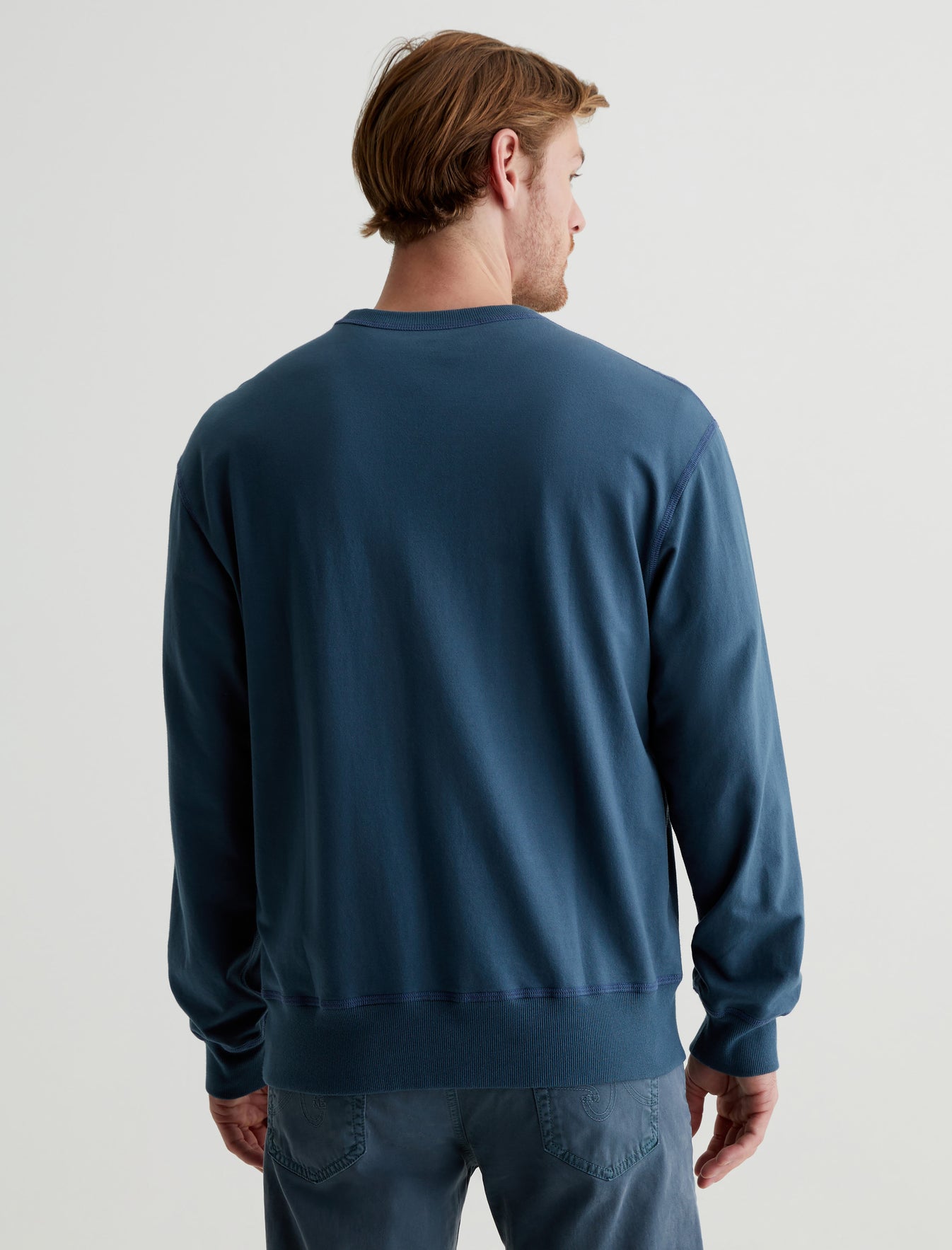 Arc Crew Cosmic Blue Relaxed Crew Neck Men Top Photo 7