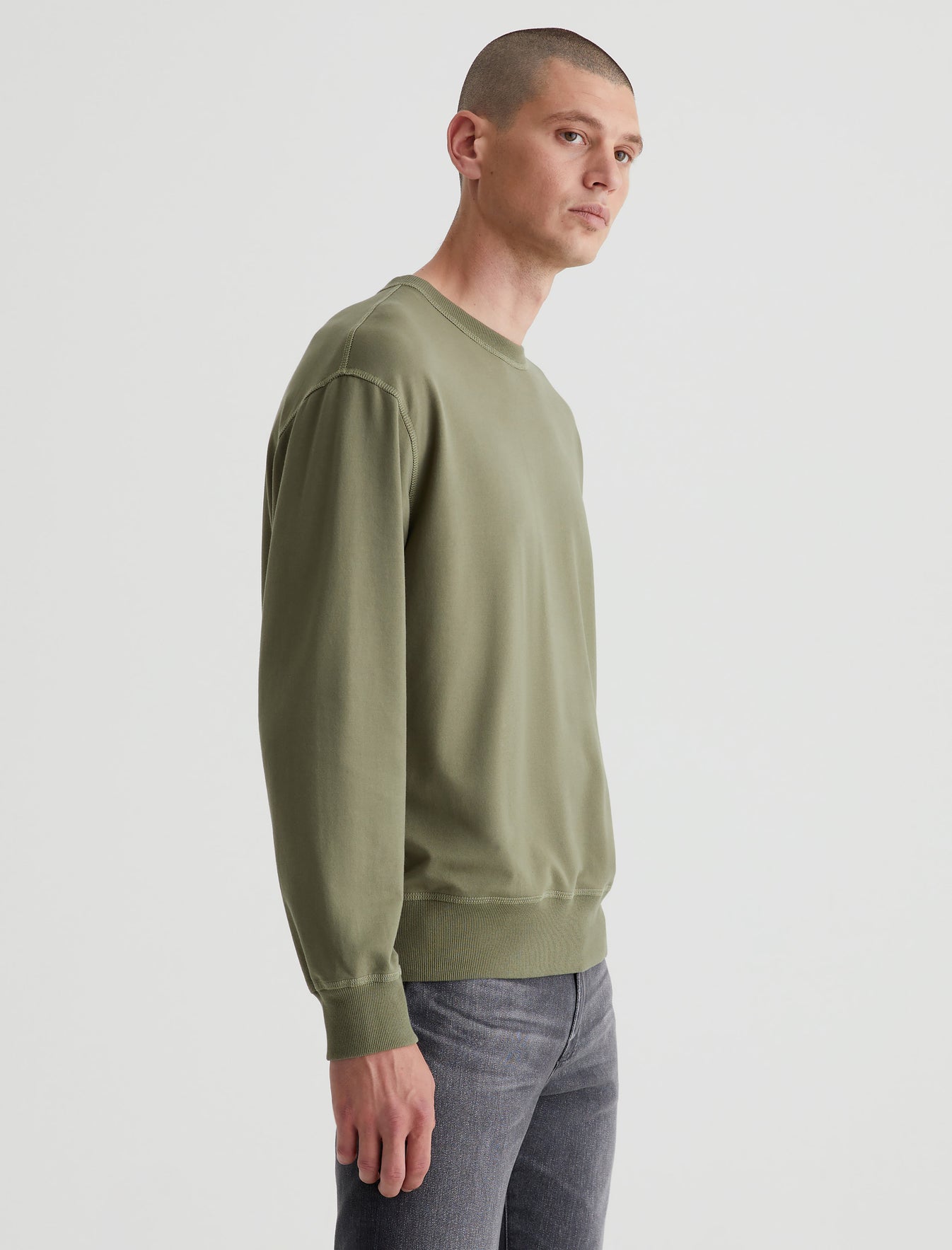 Arc Crew Serene Sage Relaxed Crew Neck Men Top Photo 4