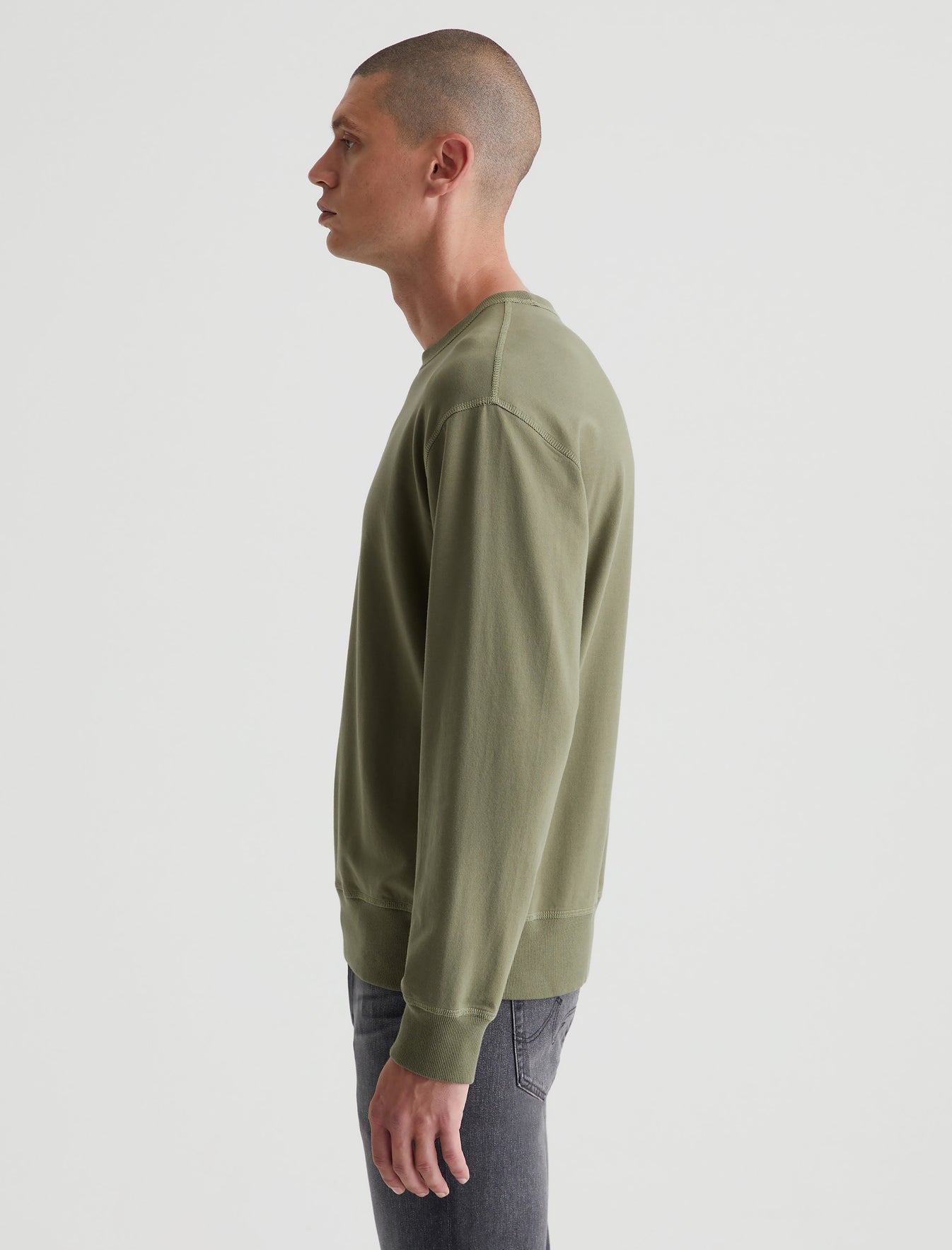 Arc Crew Serene Sage Relaxed Crew Neck Men Top Photo 5