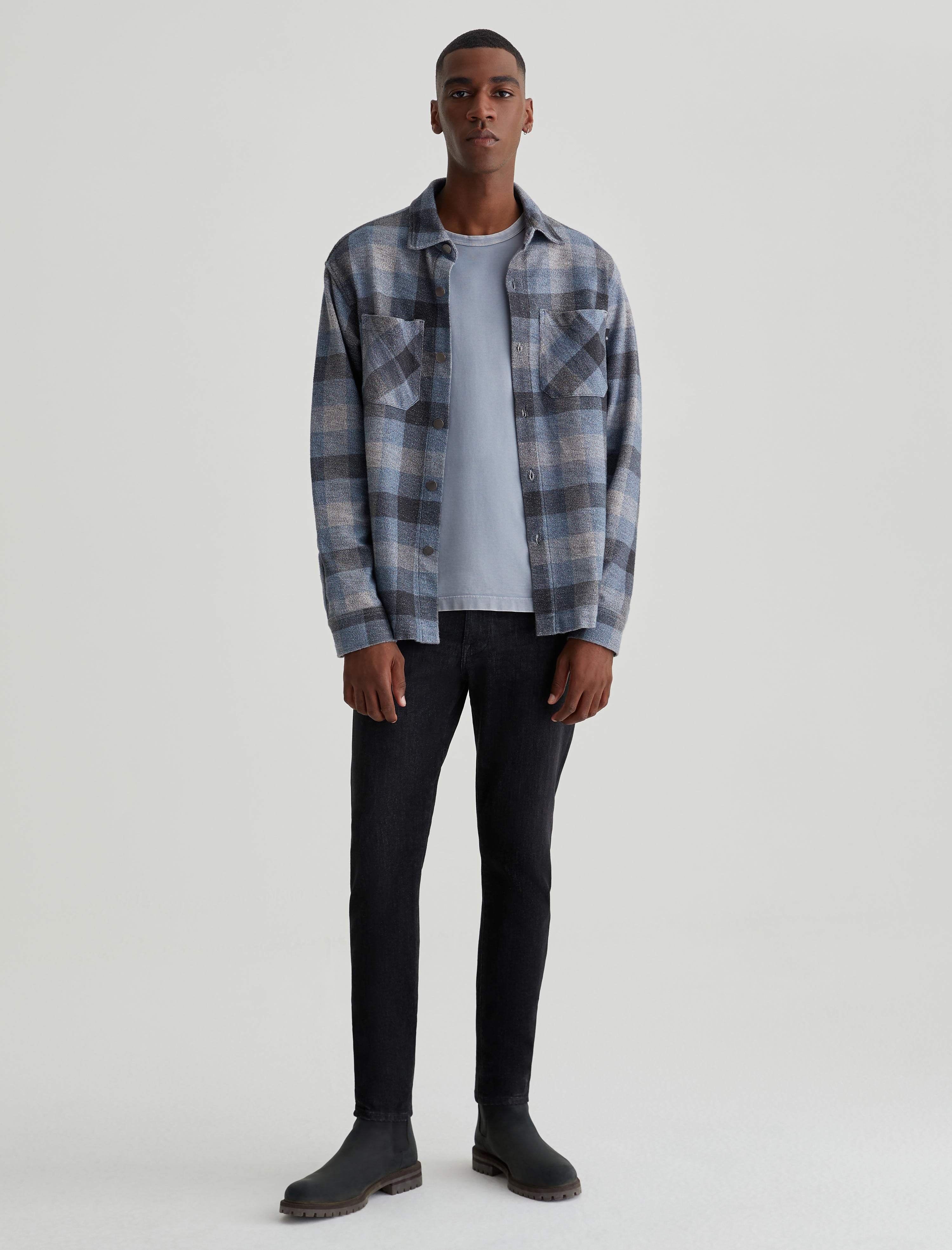 Timberland Check Shirt Jacket in Blue for Men | Lyst