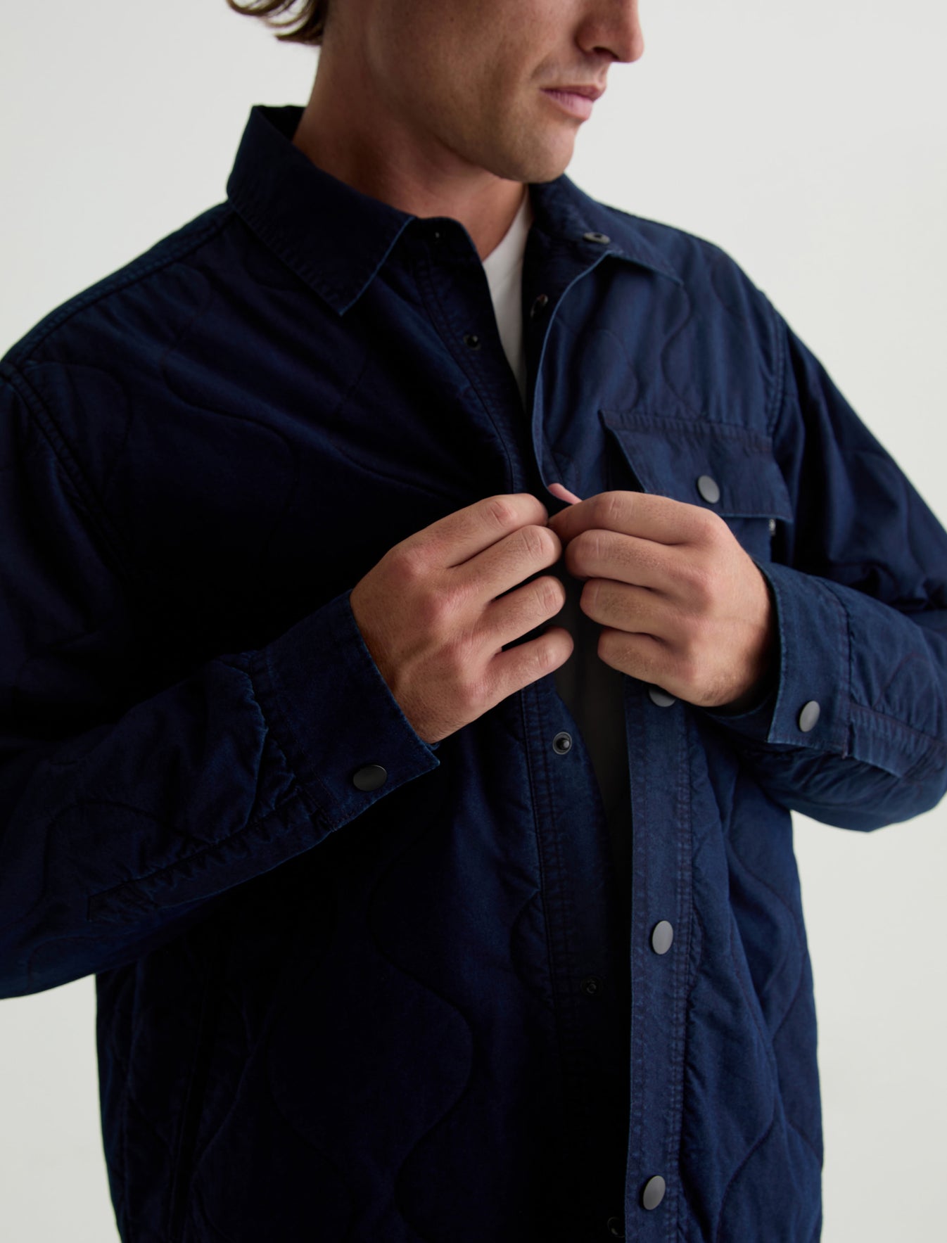 Roy Jacket Bespoke Quilted Denim Jacket Men Top Photo 2