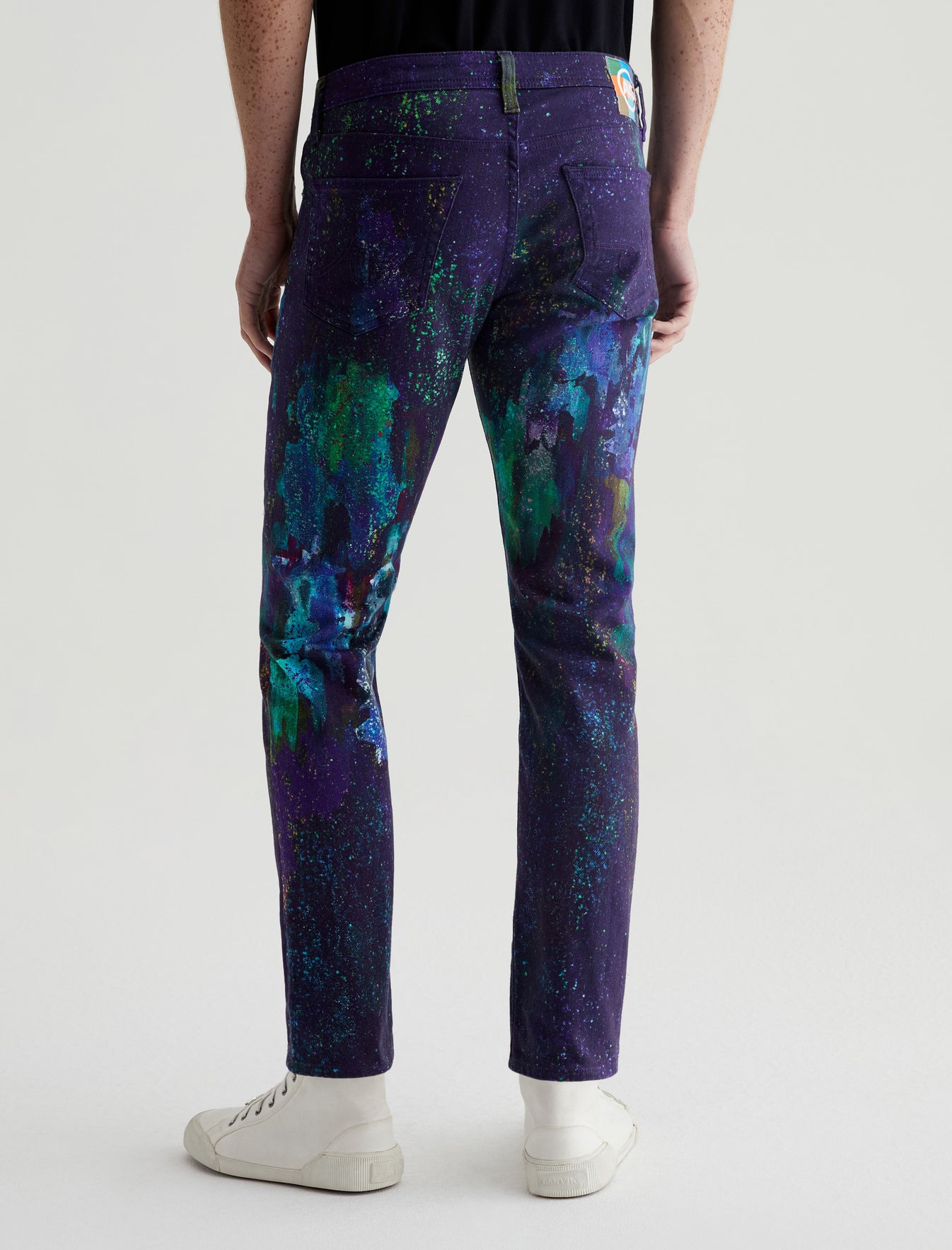 Dylan Northern Lights Blue Tailored Slim Men Bottom Photo 7