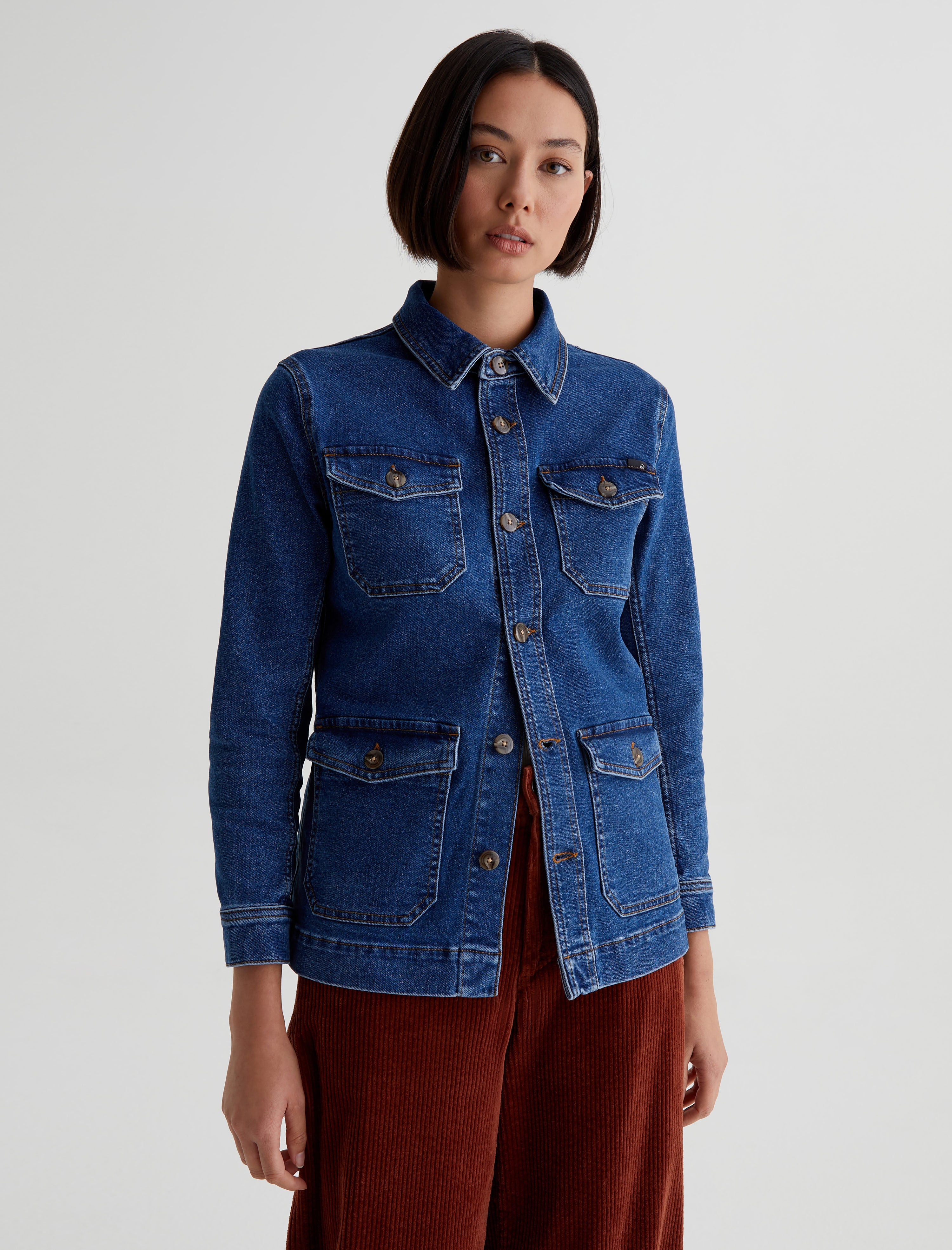 Womens Novi Safari Jacket Spiced Maple at AG Jeans Official Store