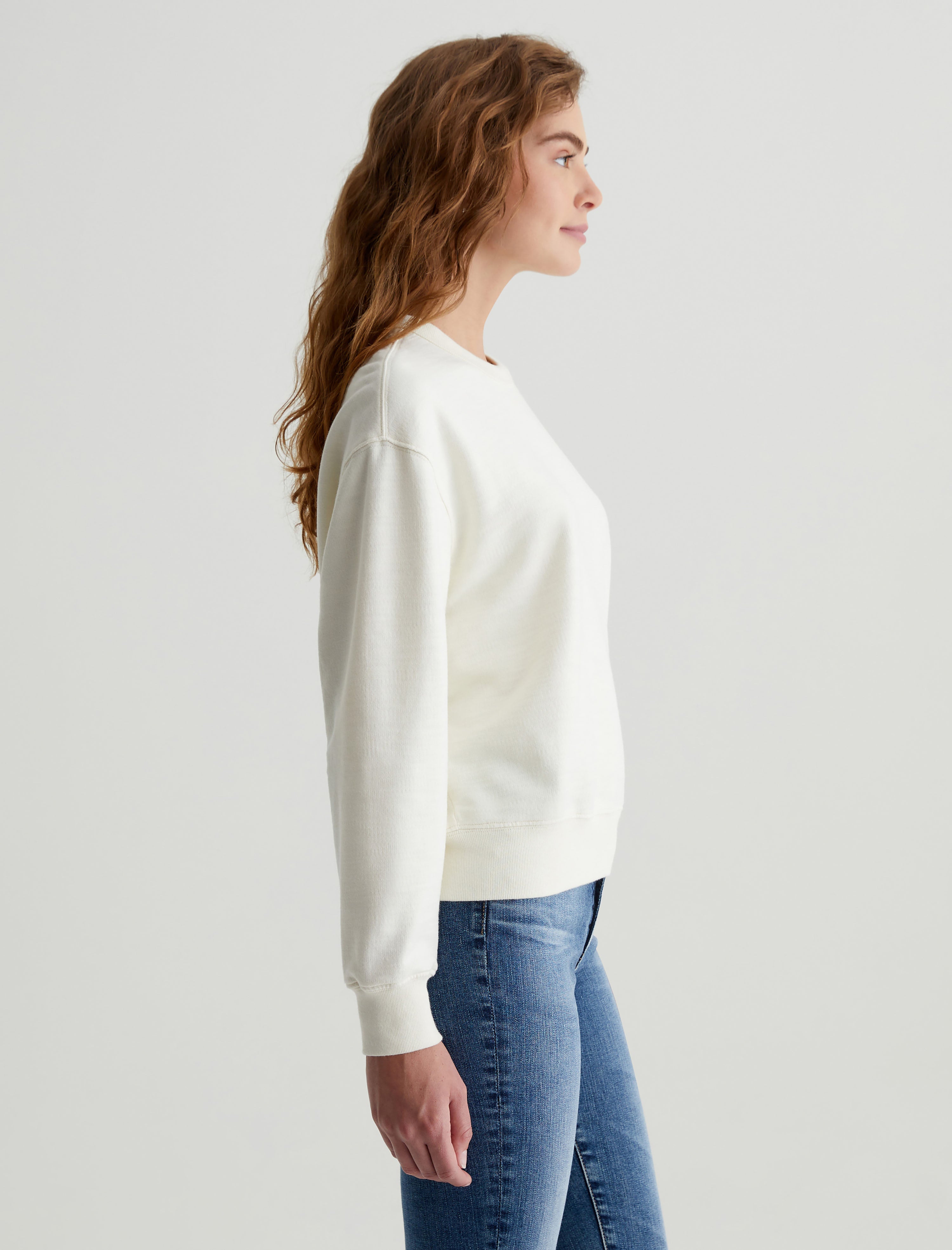 Womens Nova Crew IVORY DUST at AG Jeans Official Store