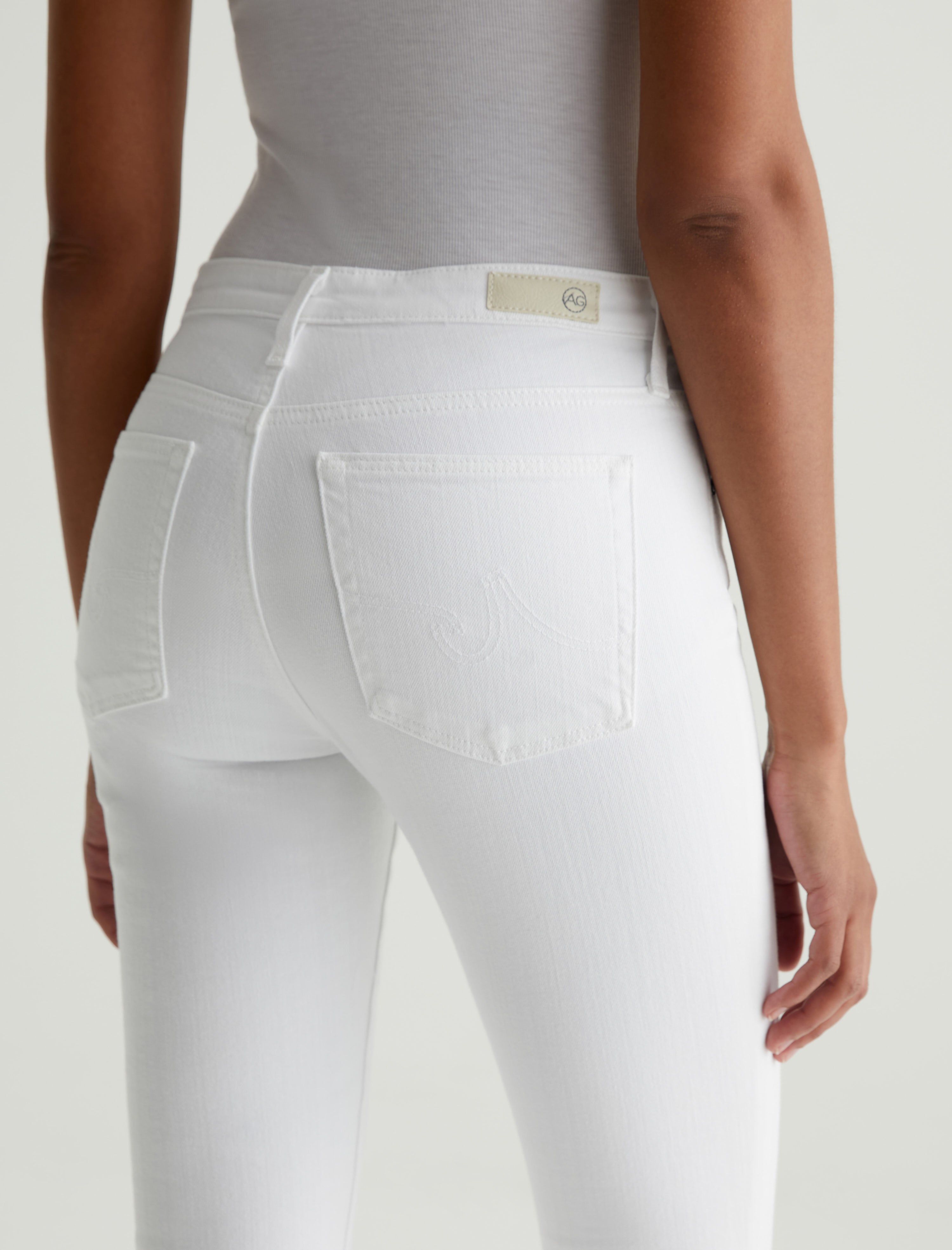 Womens Prima White at AG Jeans Official Store