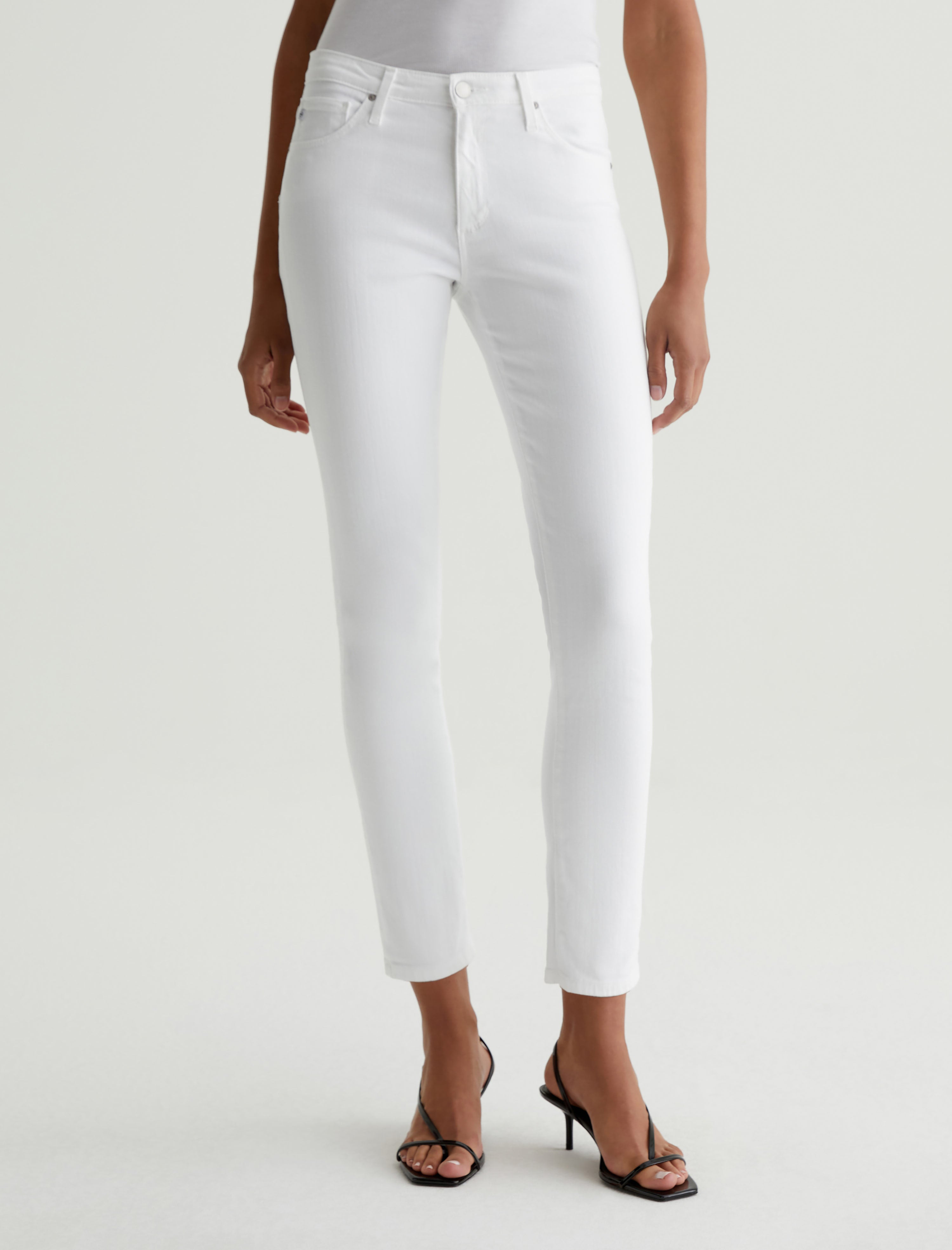 Ag prima white store jeans