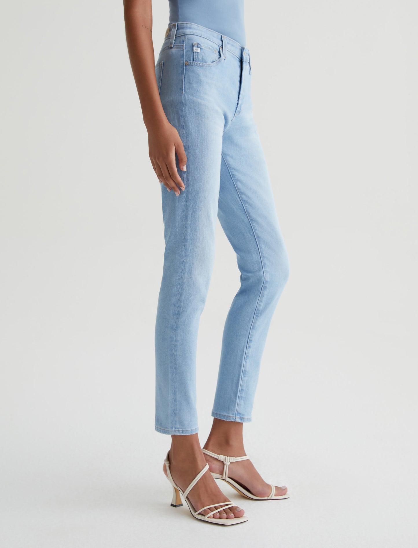 Prima Pink Denim Slim Ankle Jean