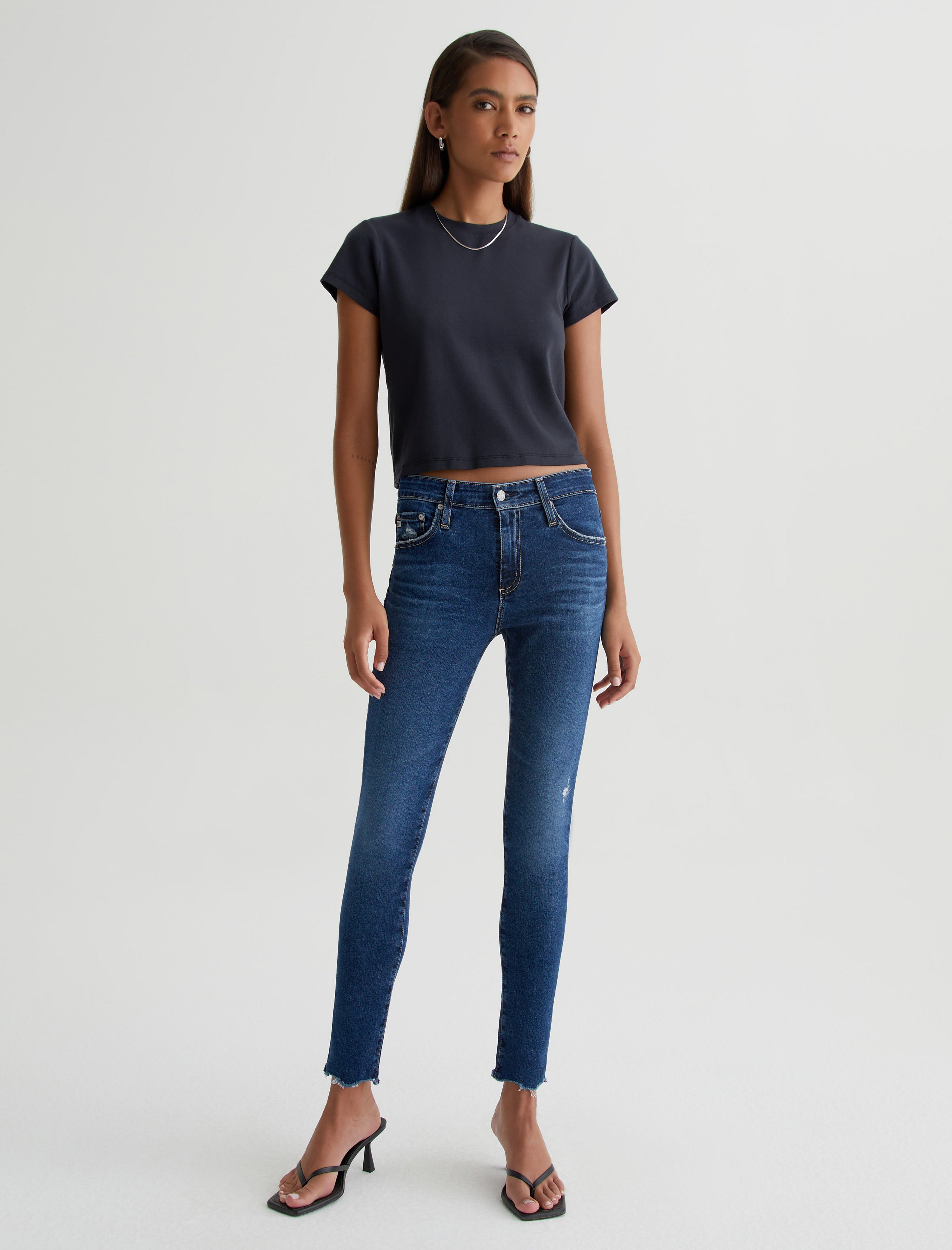 Ag farrah skinny high hot sale rise