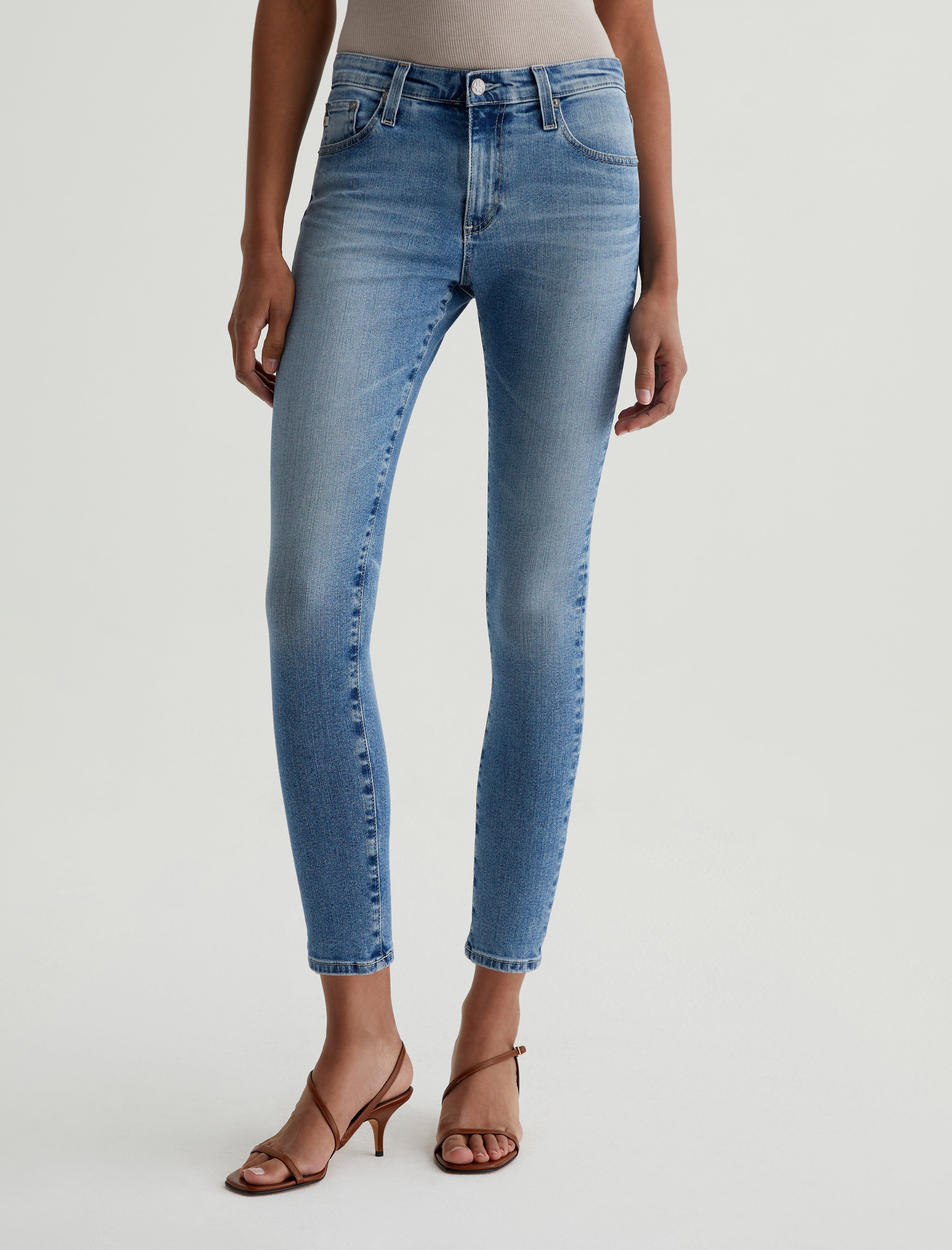 Farrah Skinny Ankle 18 Years Dream AG-ed ™ Mid-Rise Skinny Denim Women Bottom Photo 2