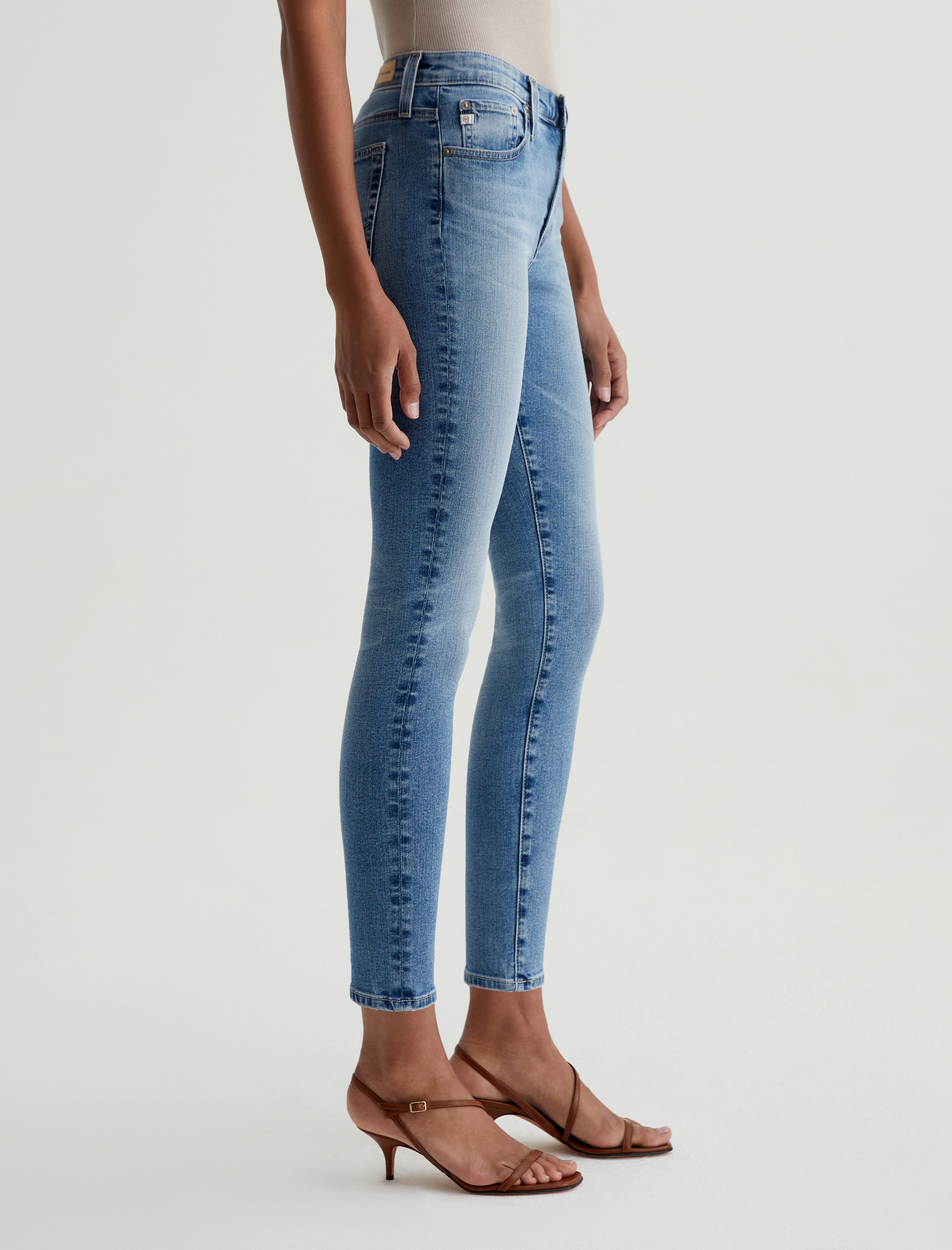 Farrah Skinny Ankle 18 Years Dream AG-ed ™ Mid-Rise Skinny Denim Women Bottom Photo 4