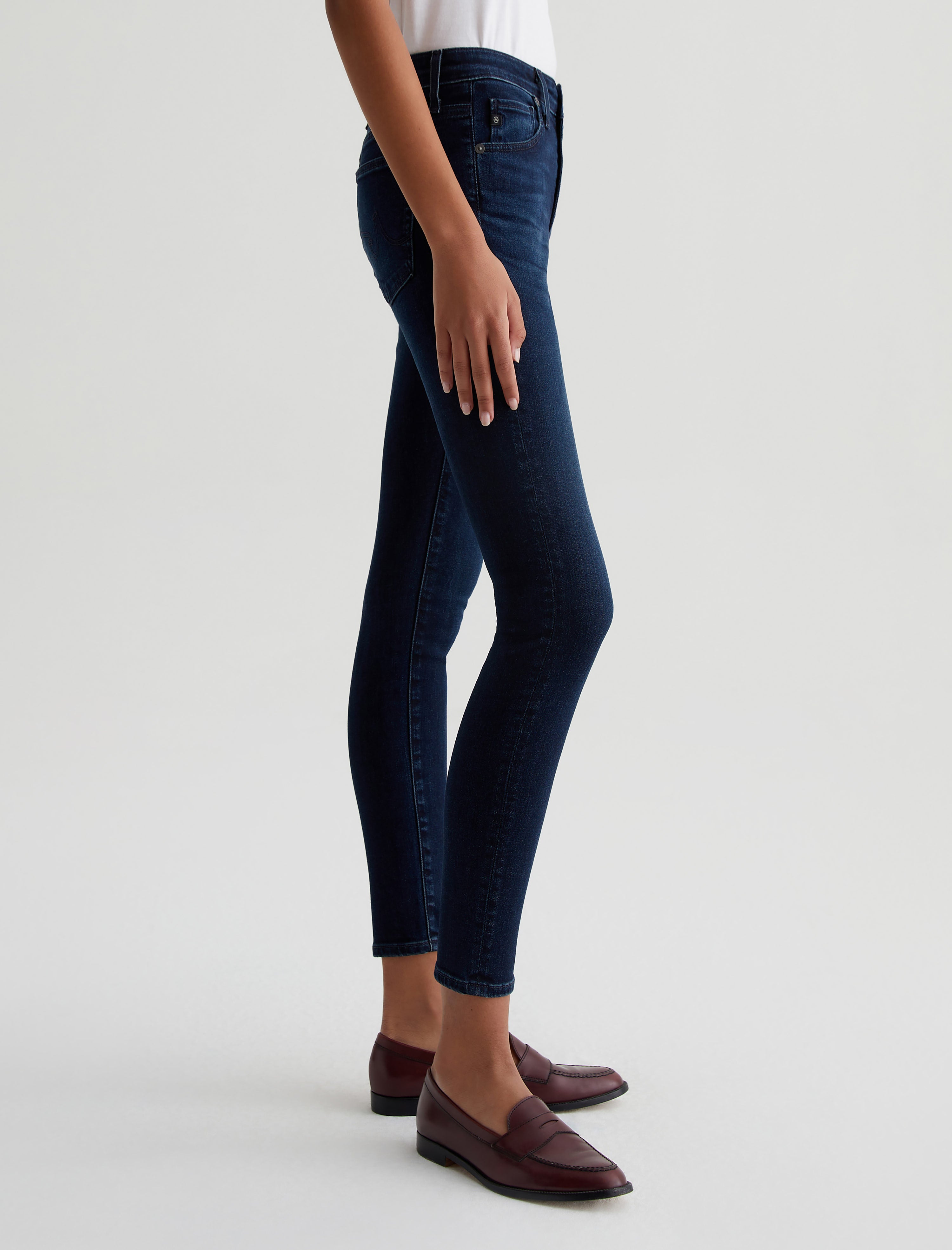 Womens Farrah Skinny Ankle Blue Above at AG Jeans Official Store