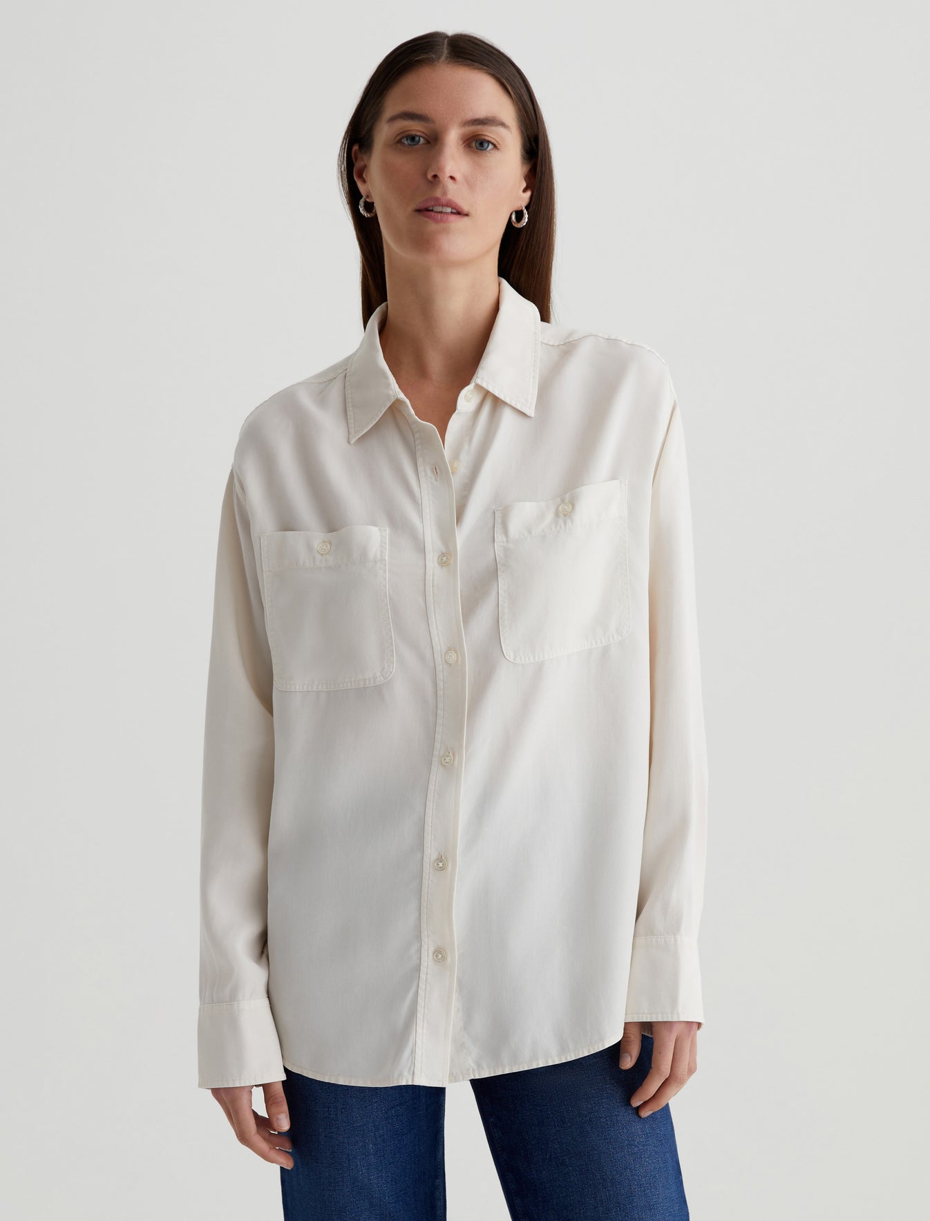 Leny Powder Relaxed Shirt Women Top Photo 1