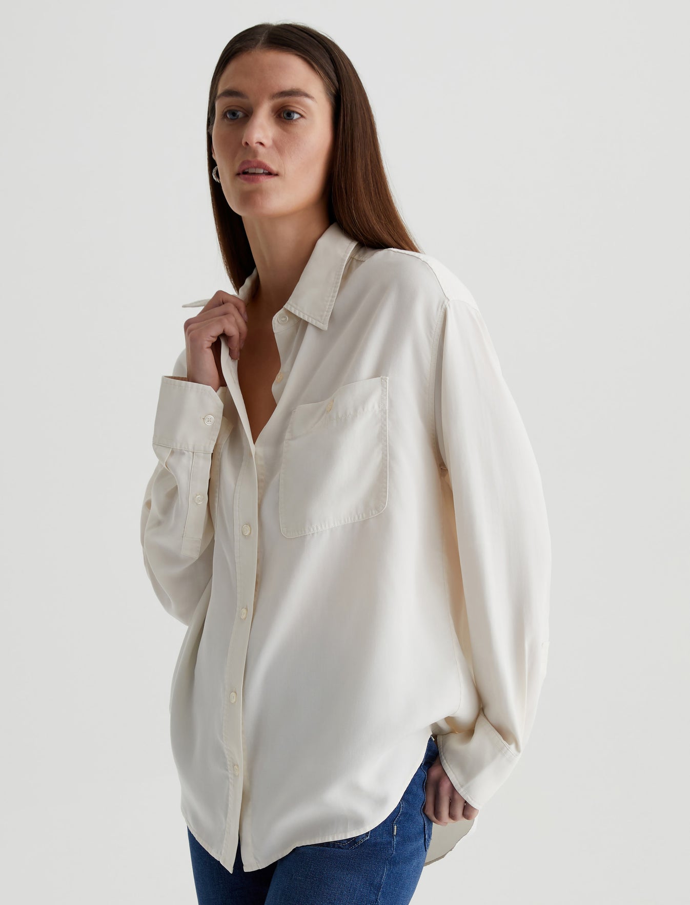 Leny Powder Relaxed Shirt Women Top Photo 6