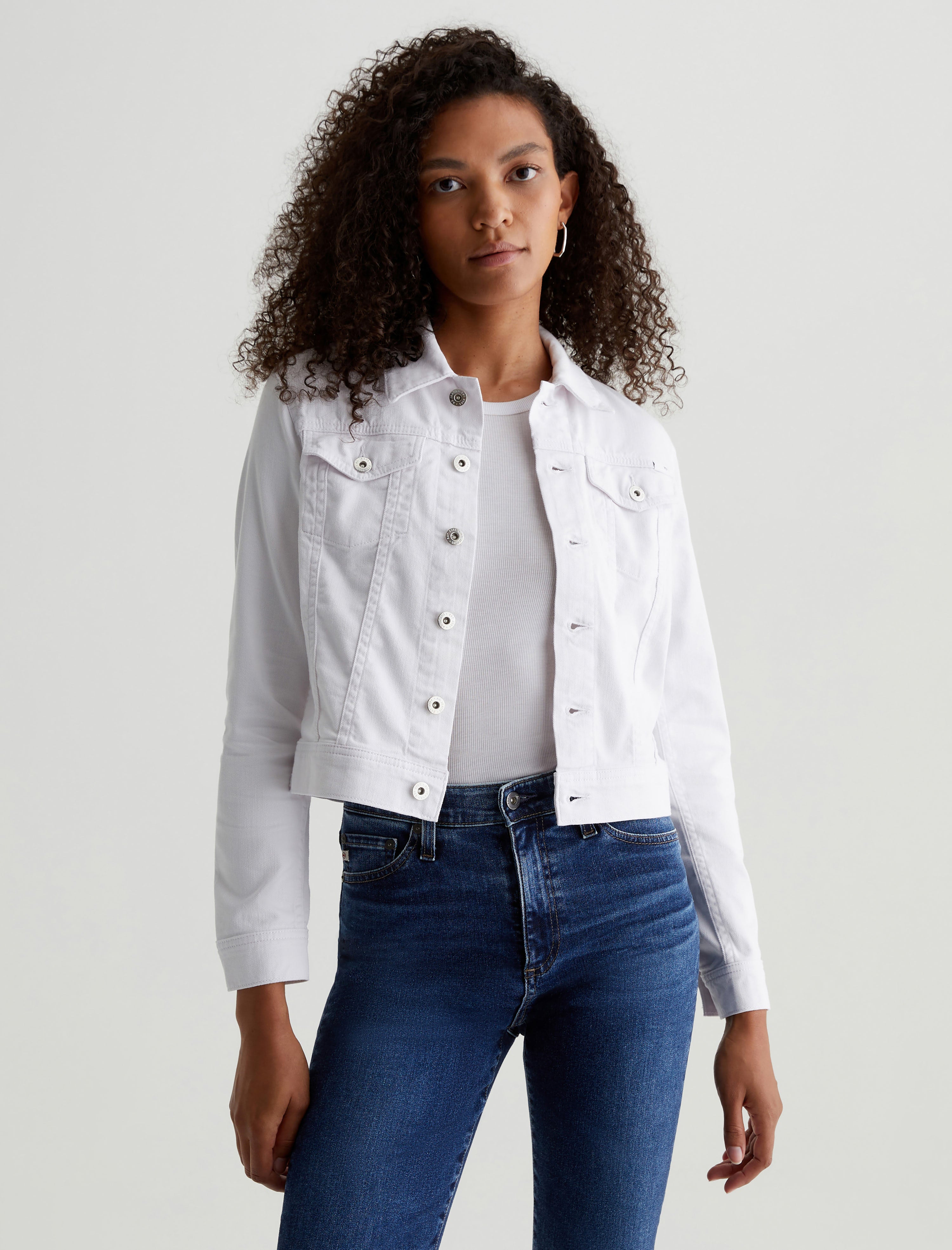 Ag robyn denim jacket white hotsell