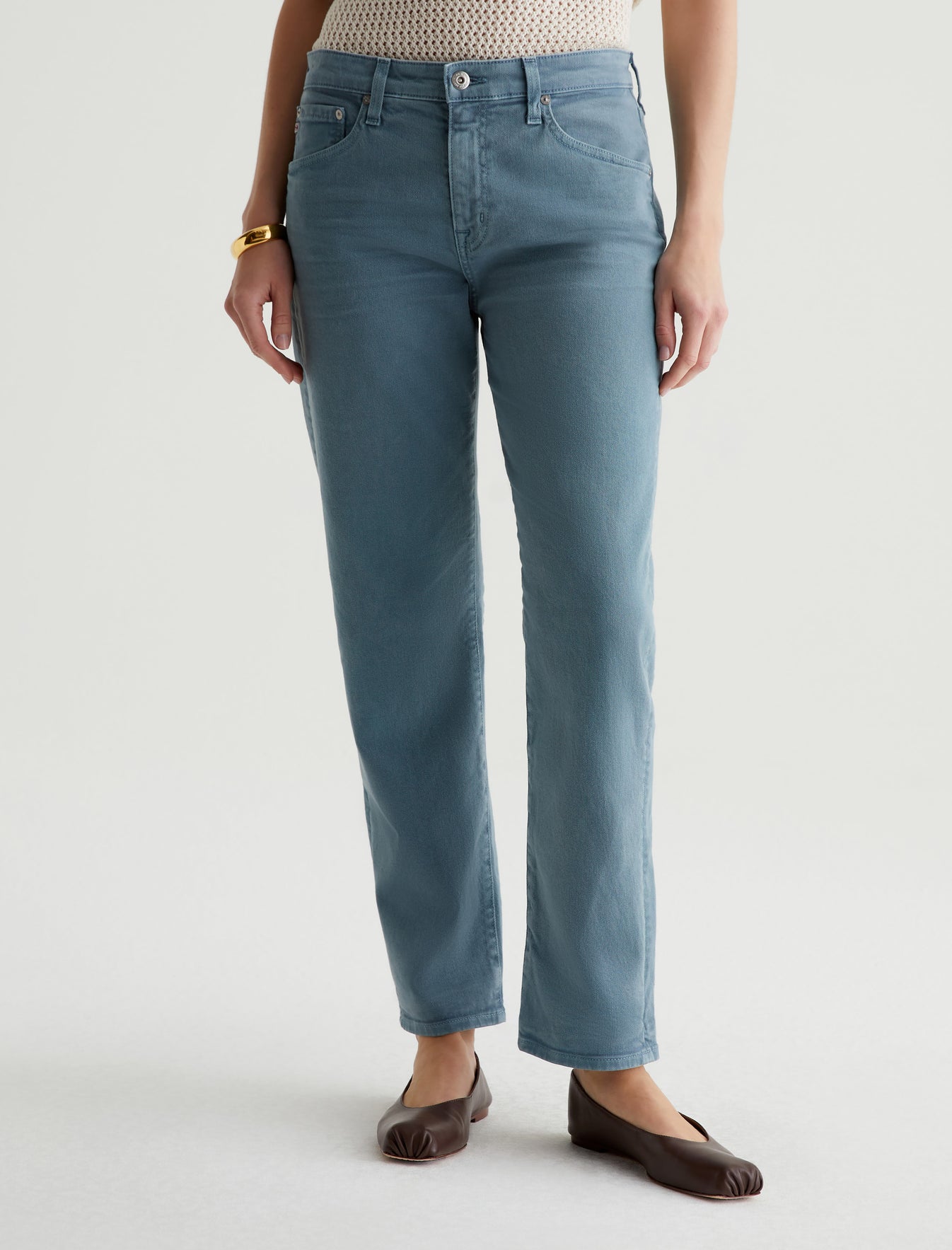 Ex-Boyfriend Slim 1 Year Sulfur  Blue Tranquil AG-ed™ Slouchy Slim Fit AG Cloud Soft Denim™ Women Bottom Photo 2